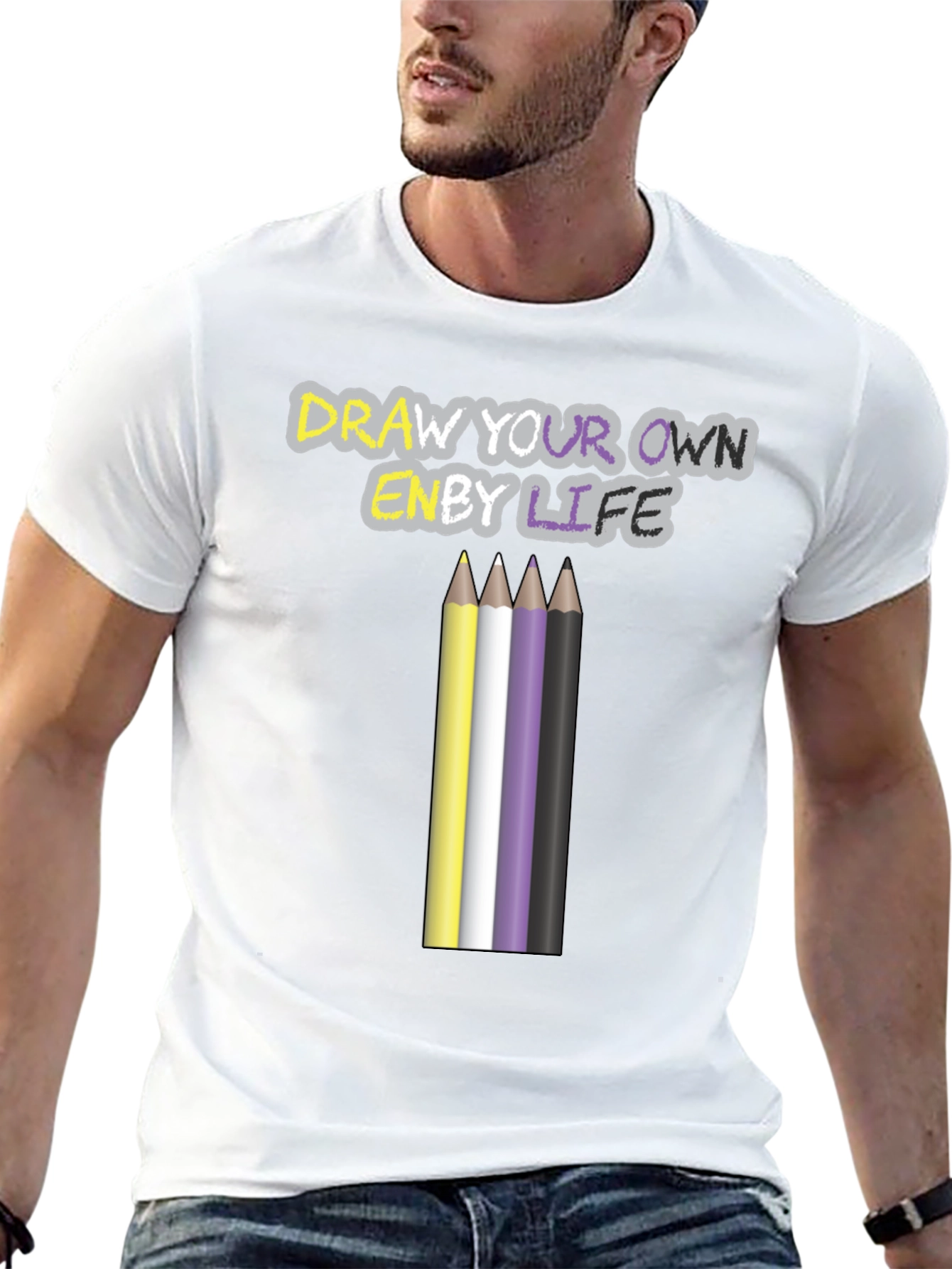 Draw Your Own Enby Life T-Shirt