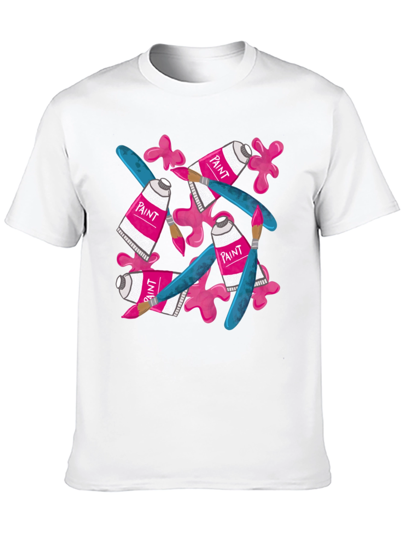 Paint Tubes and Brushes Graphic T-Shirt
