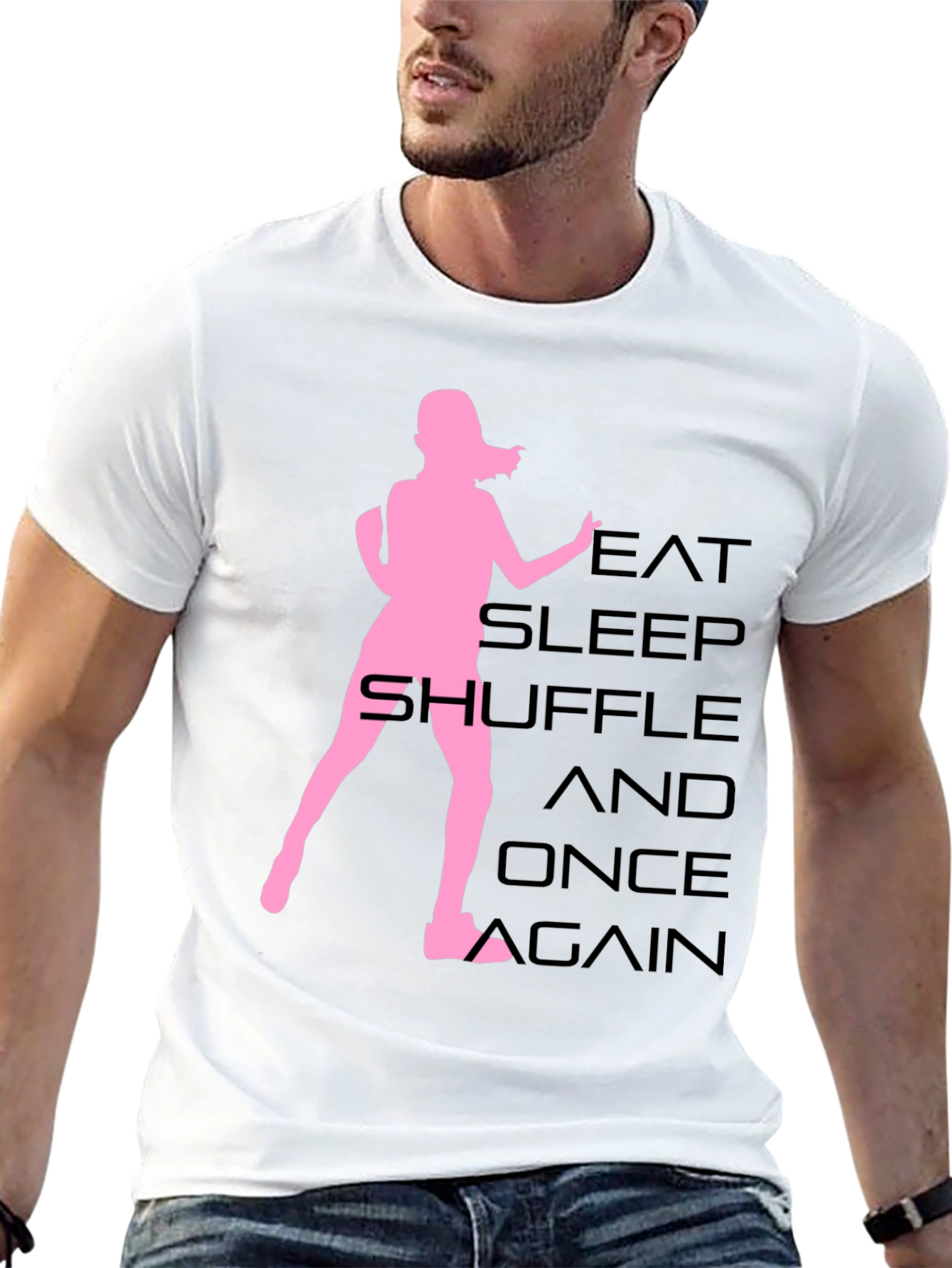 Eat Sleep Shuffle Black T-Shirt