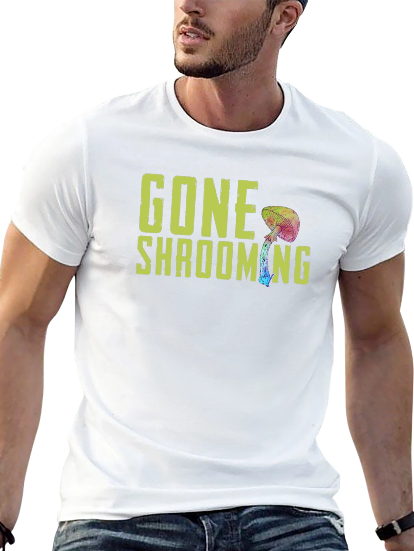 Gone Shrooming Graphic Tee - Funny Mushroom Shirt