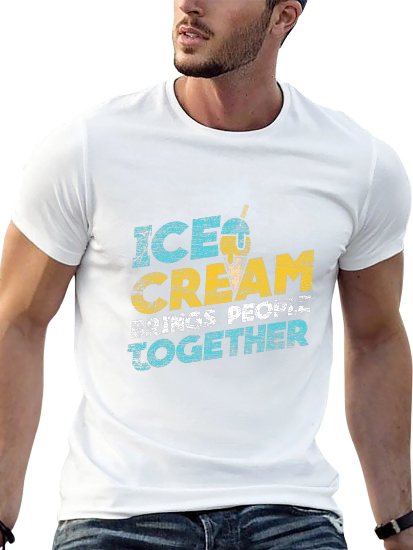 Ice Cream Brings People Together Graphic Tee