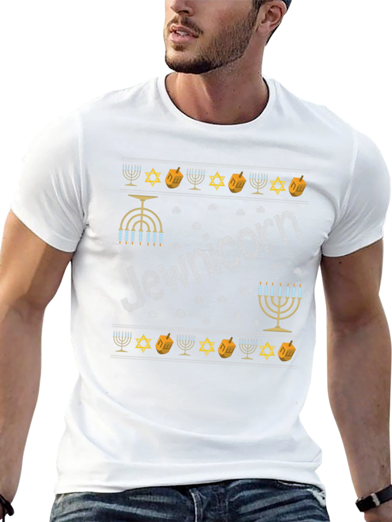Jewnicorn Hanukkah T-Shirt Holiday Celebration