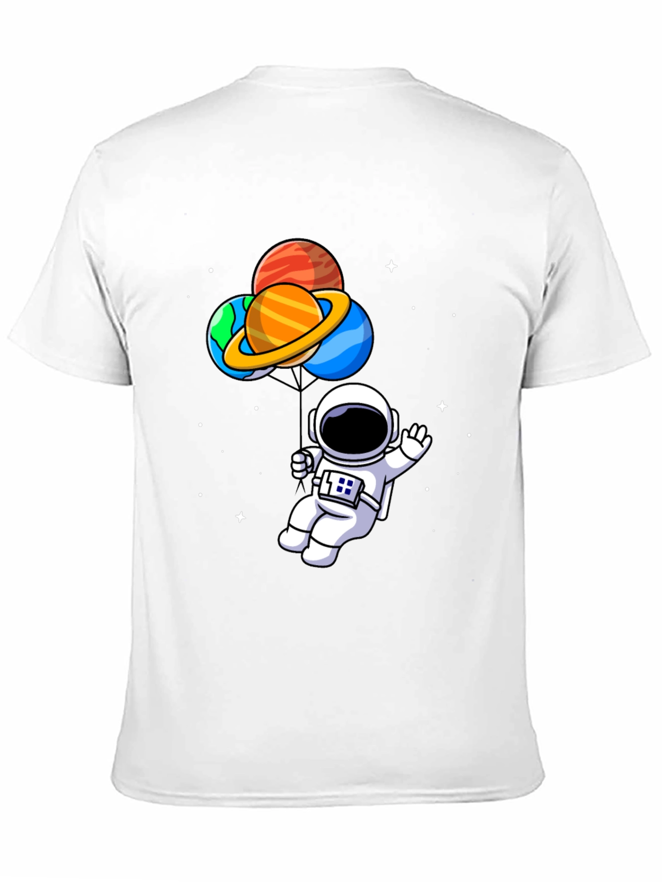 Astronaut Space Planets Graphic T-Shirt