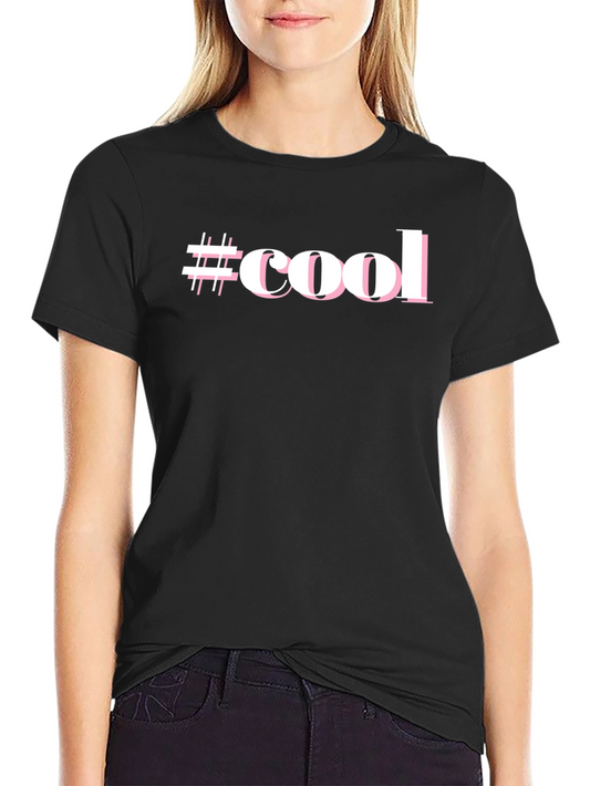 #Cool Graphic Print Black Short Sleeve T-Shirt