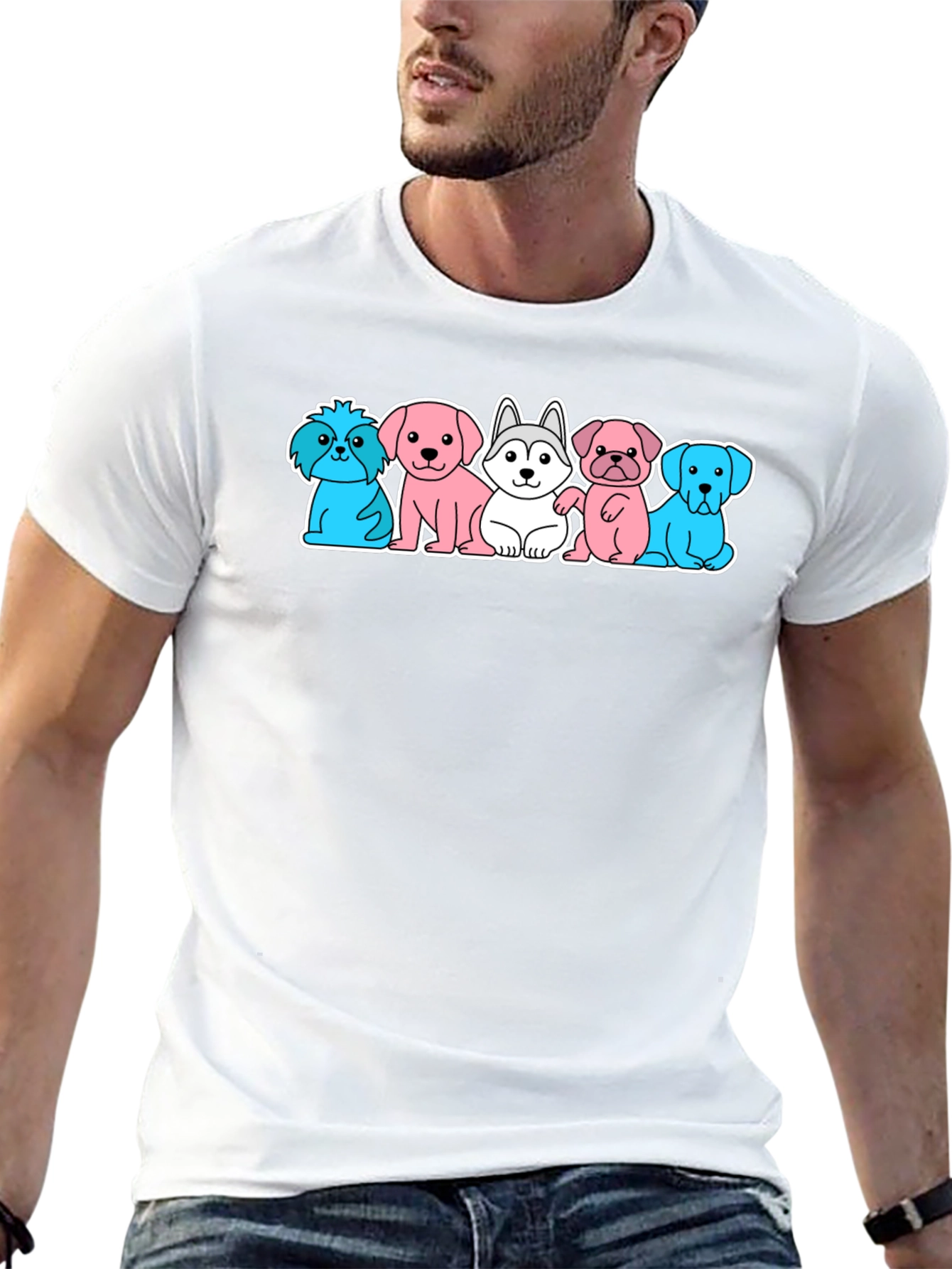 Cute Dog Breed Cartoon T-Shirt