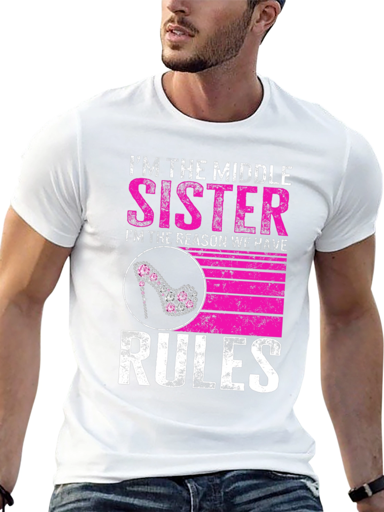Middle Sister Rules Graphic Tee