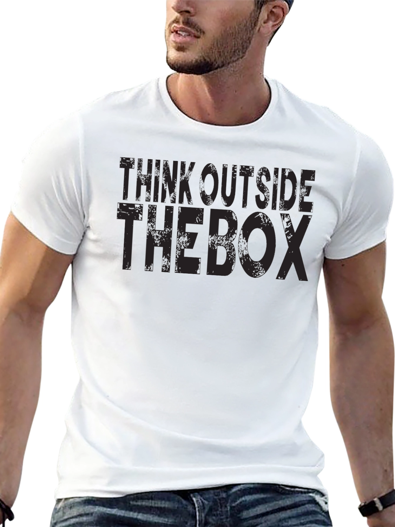 Think Outside the Box Graphic T-Shirt