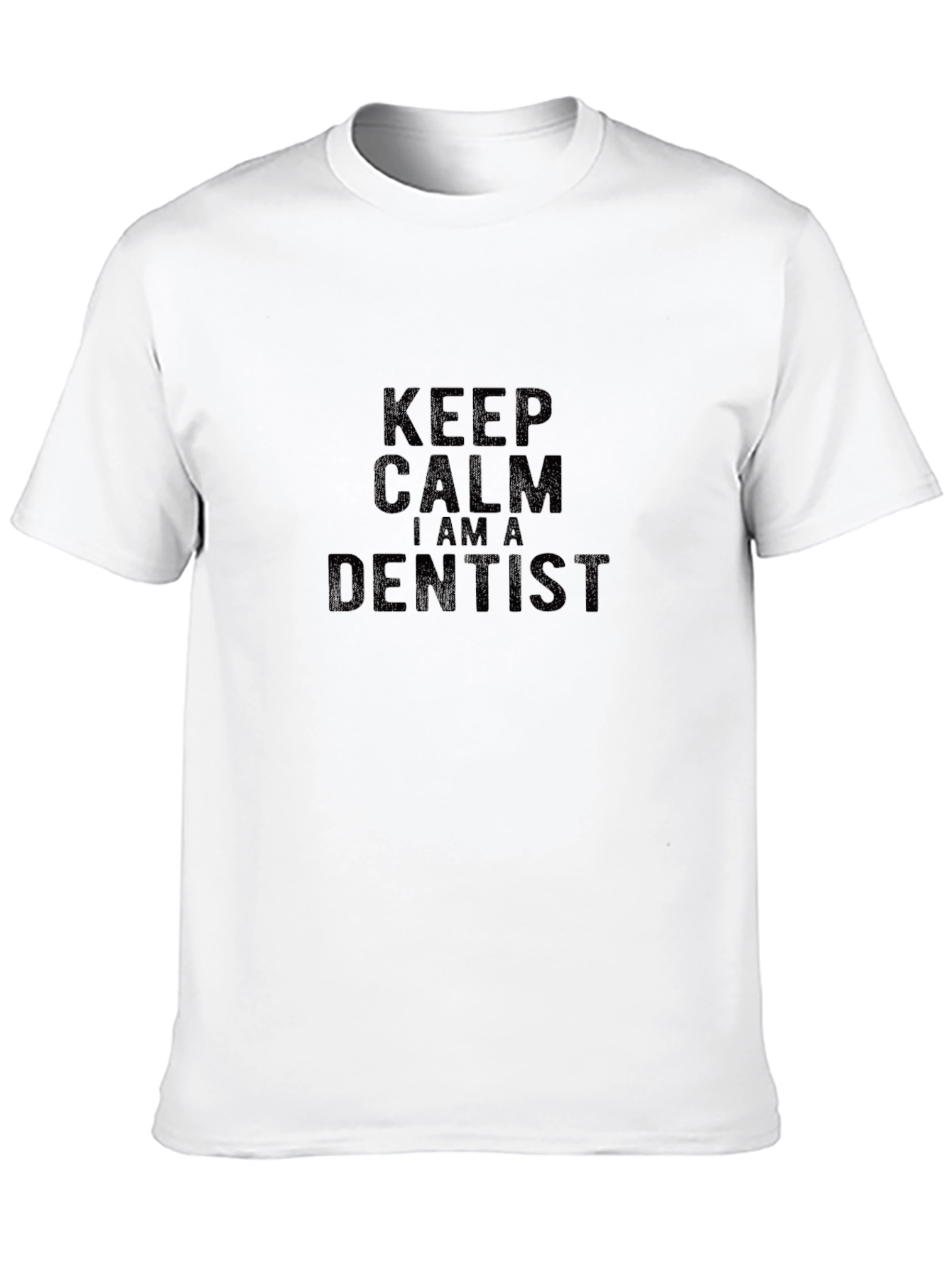 Keep Calm Im a Dentist Black T-Shirt