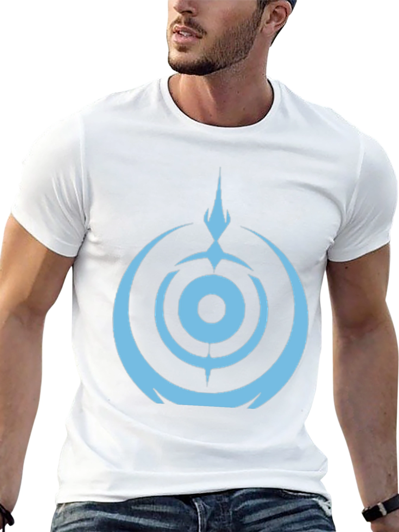 Graphic T-Shirt - Light Blue Symbol