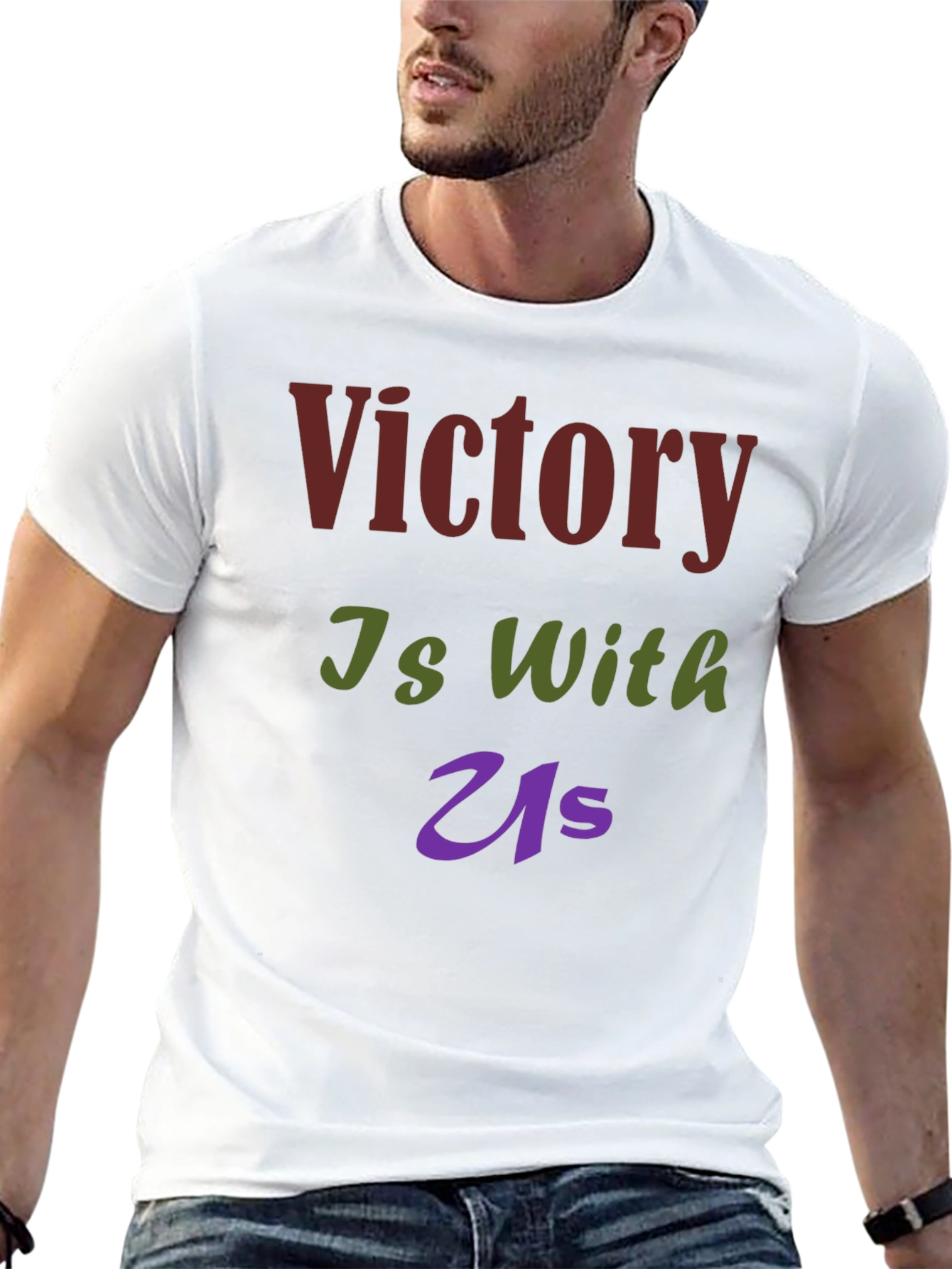 Victory Is With Us Graphic T-Shirt