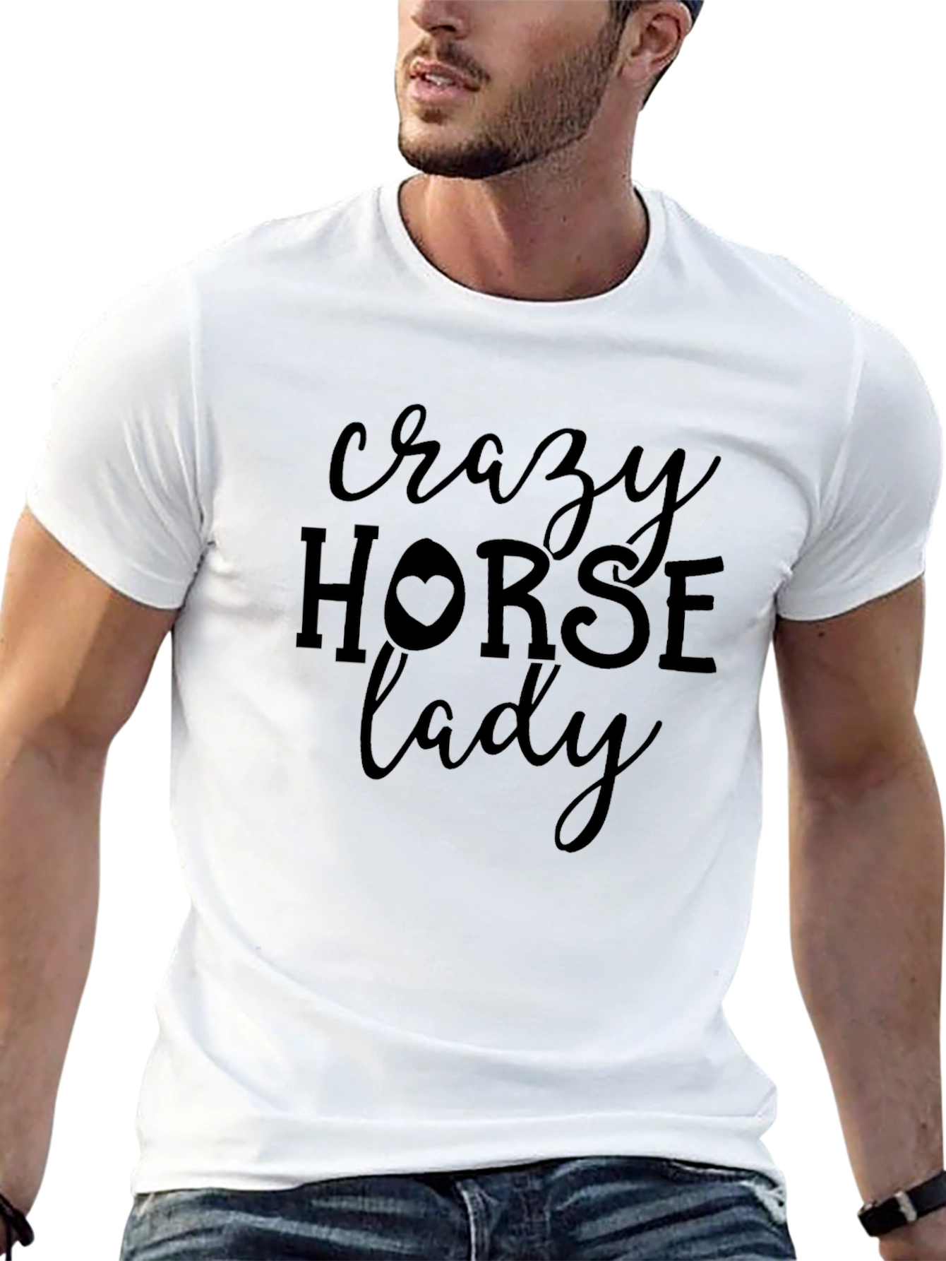 Crazy Horse Lady Black T-Shirt