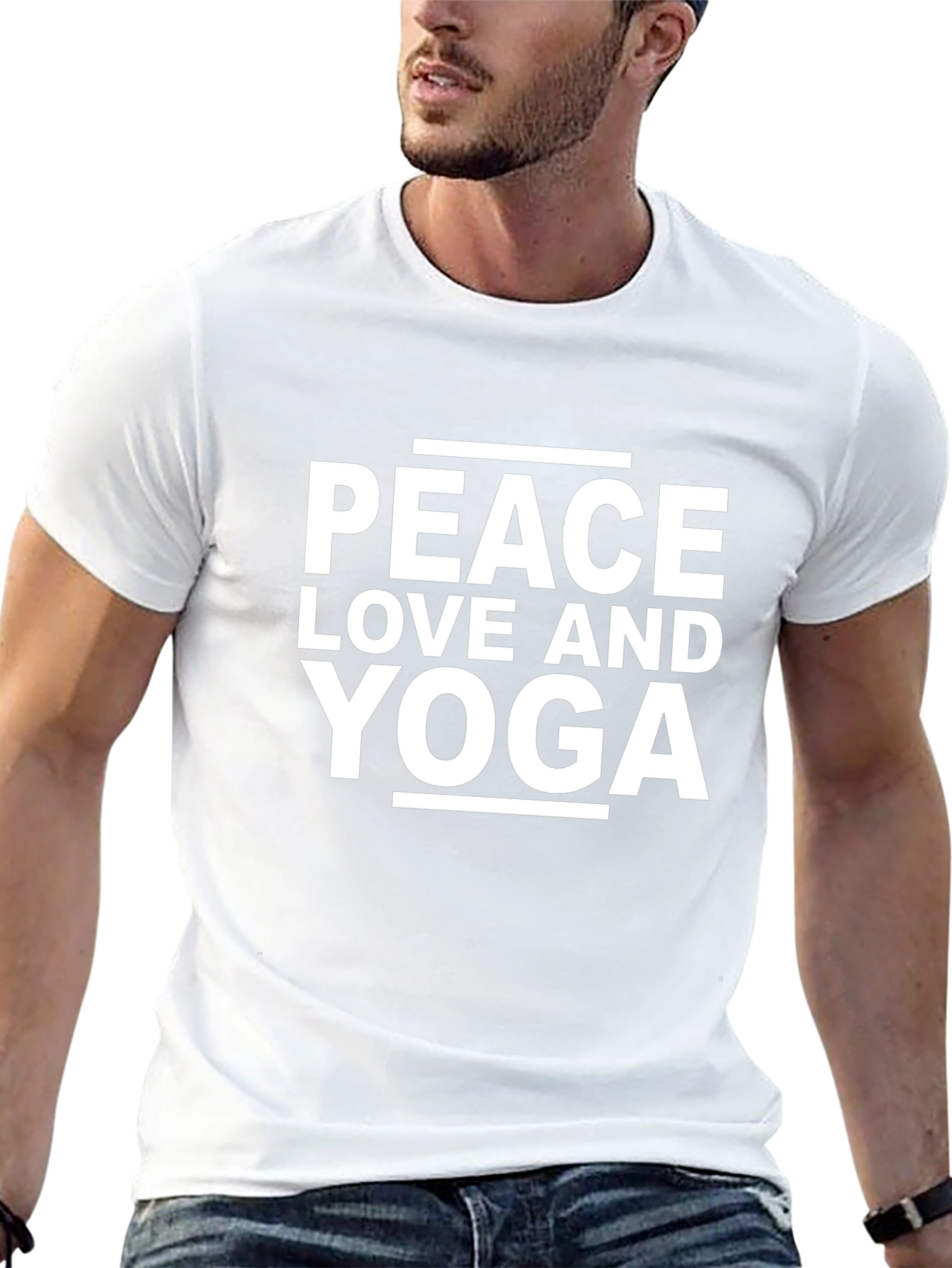 Peace Love Yoga Graphic Tee