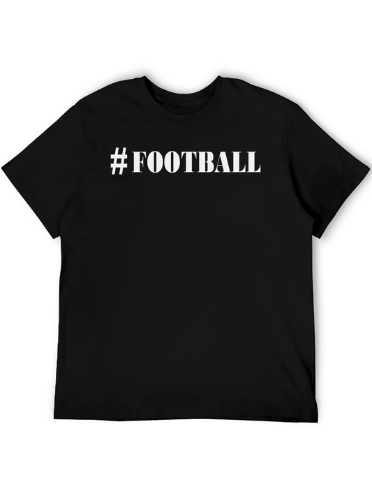 #Football Graphic Tee - Black