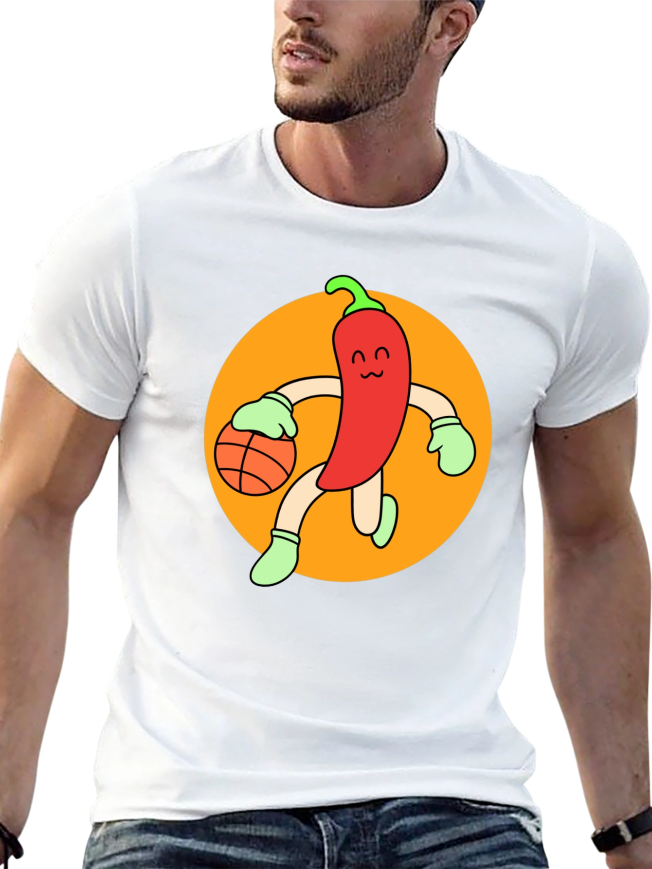 Chili Pepper Basketball T-Shirt