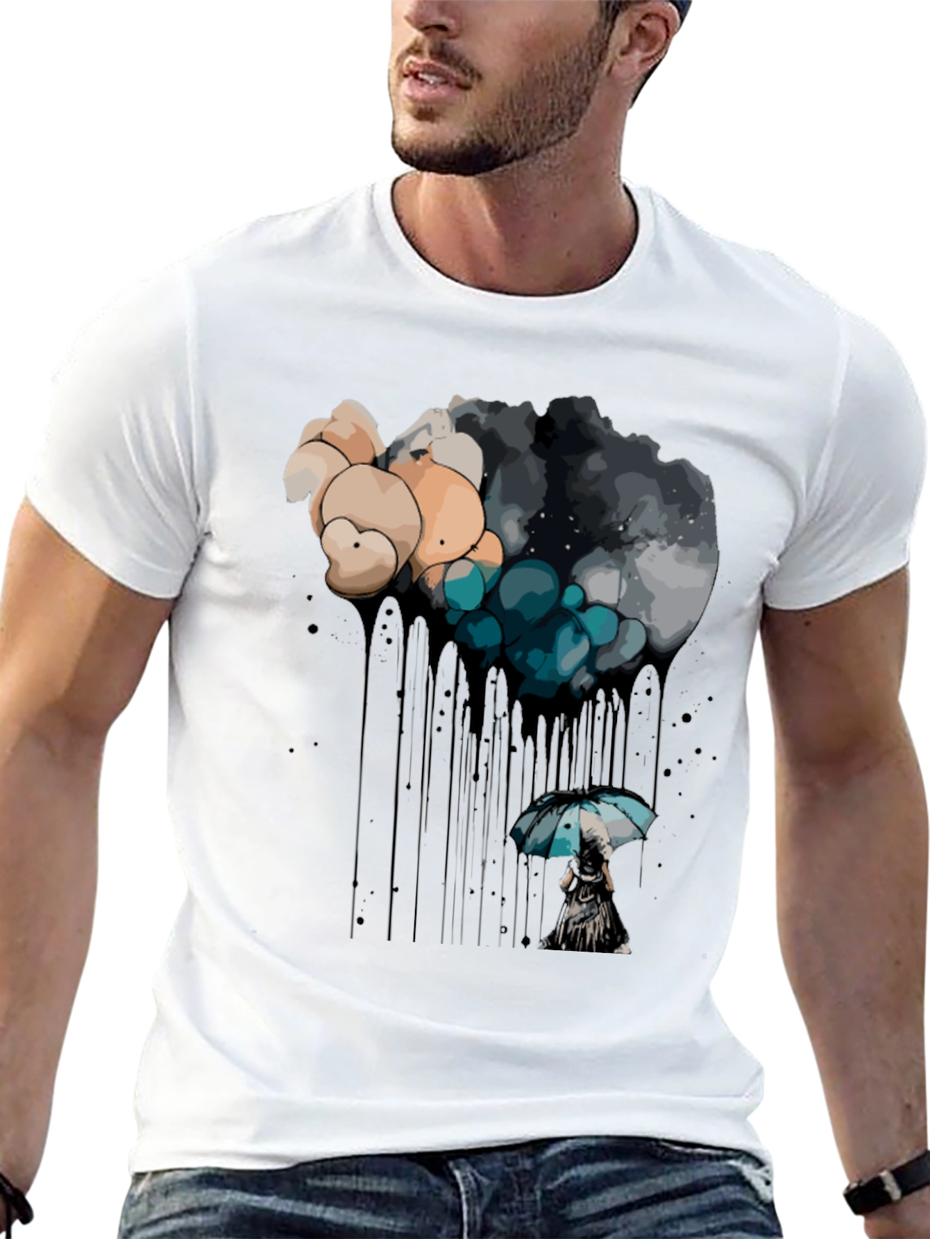 Rainy Day Dream Black T-Shirt