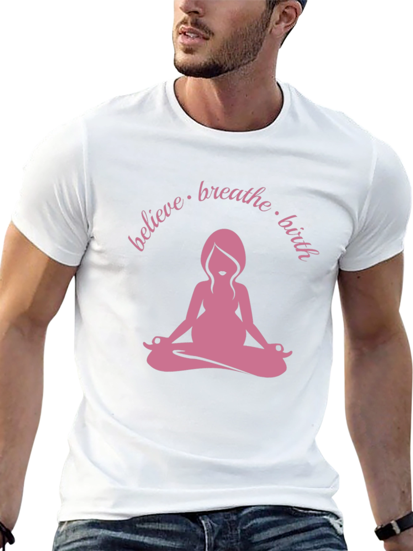 Believe Breathe Birth Yoga Tee