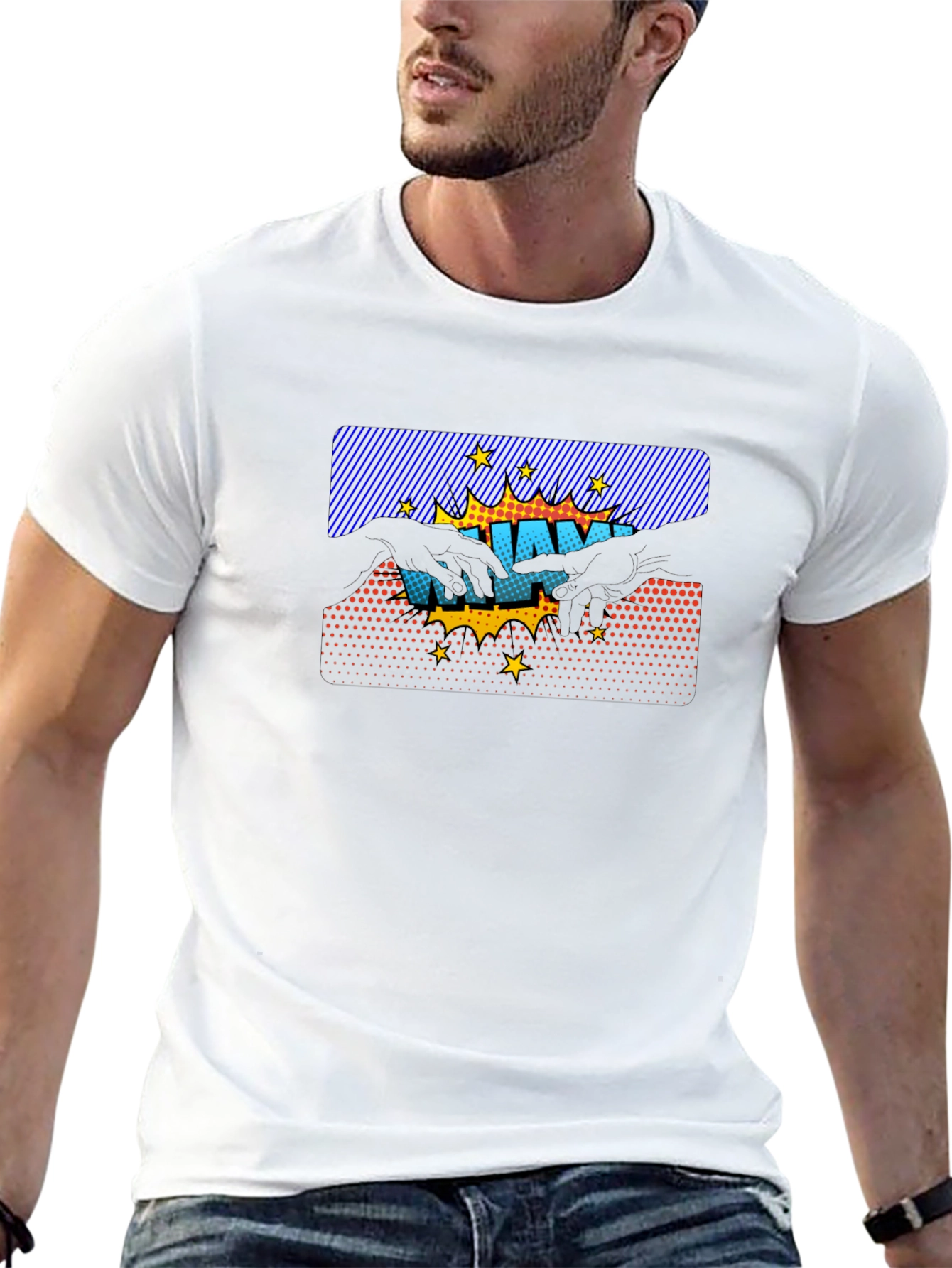 Pop Art Creation Black T-Shirt