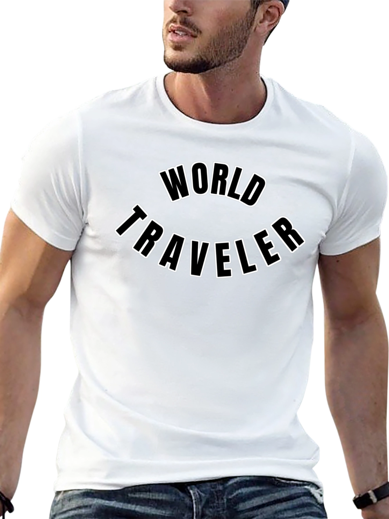 World Traveler Graphic T-Shirt - Black