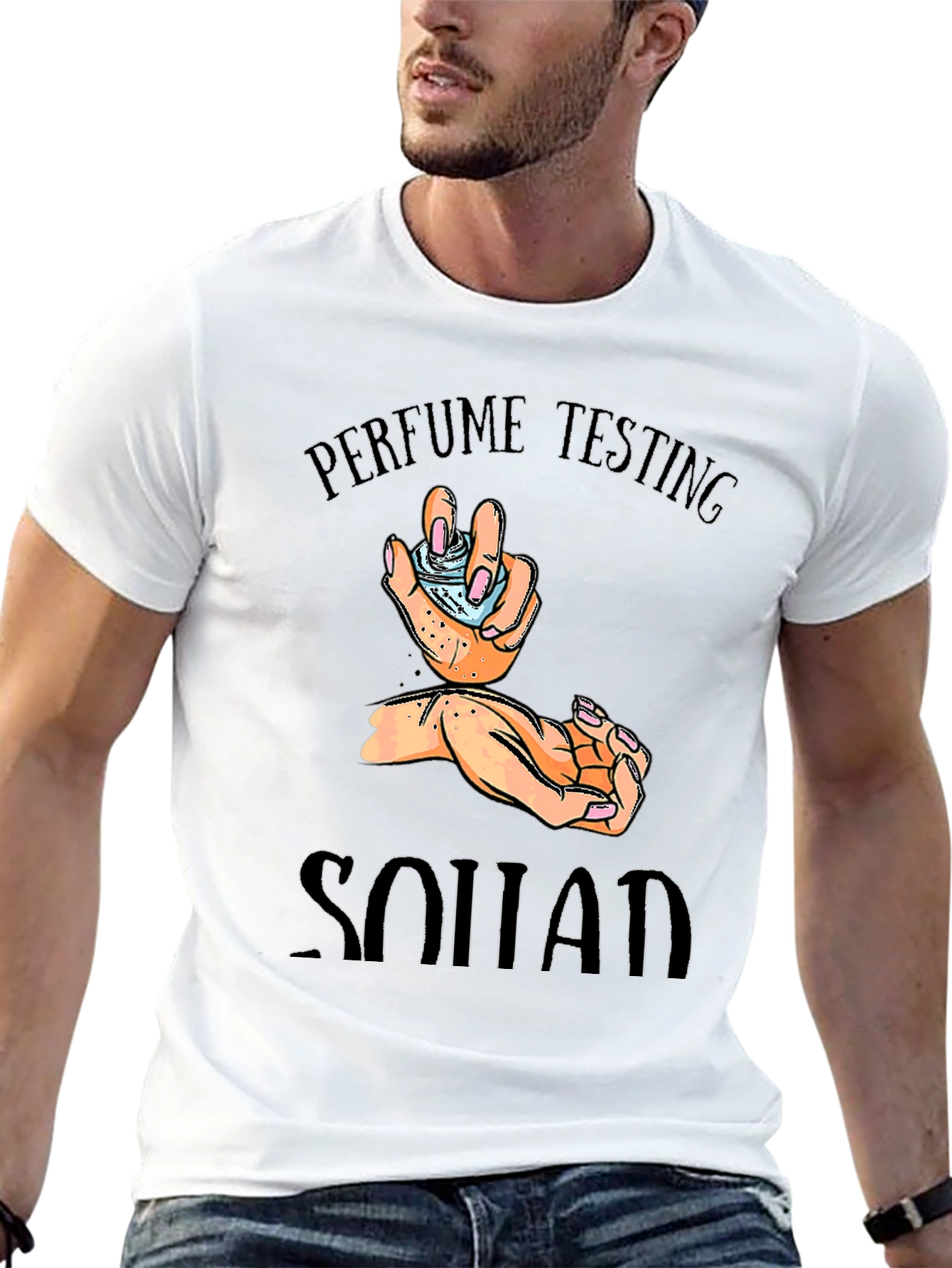 Perfume Testing Squad Black Graphic Tee