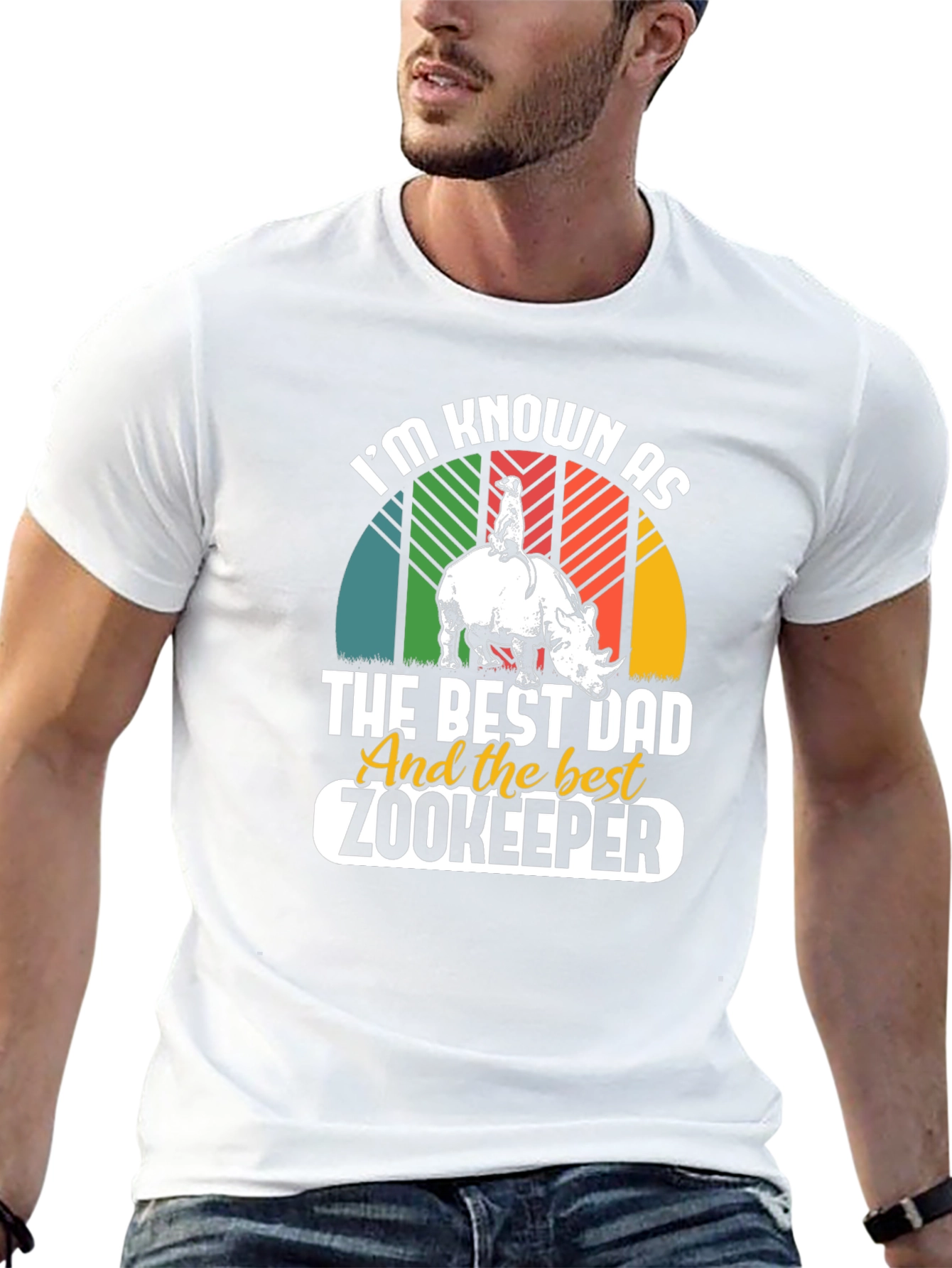 Best Dad Zookeeper Graphic T-Shirt
