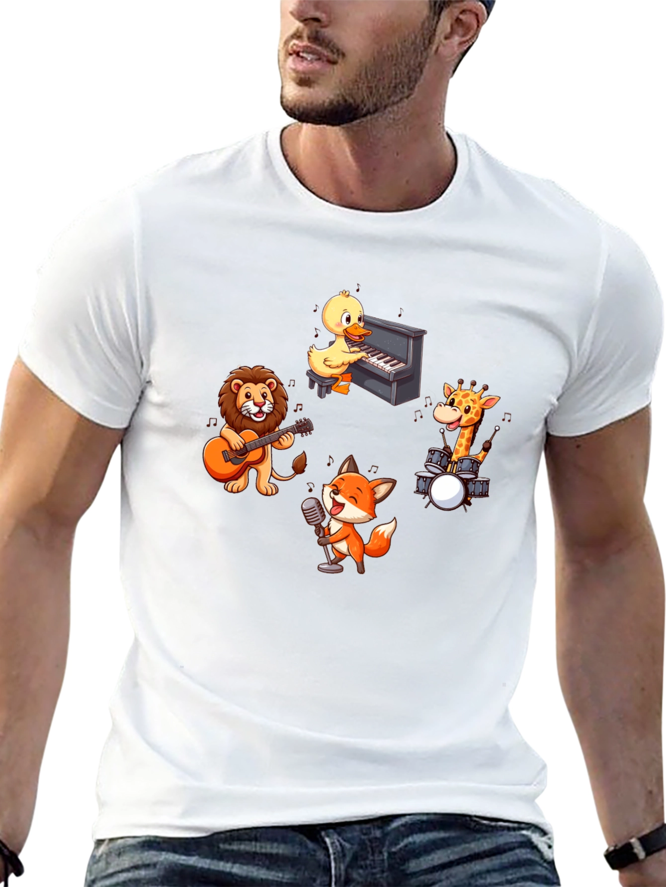 Musical Animal Band T-Shirt - Fun and Unique