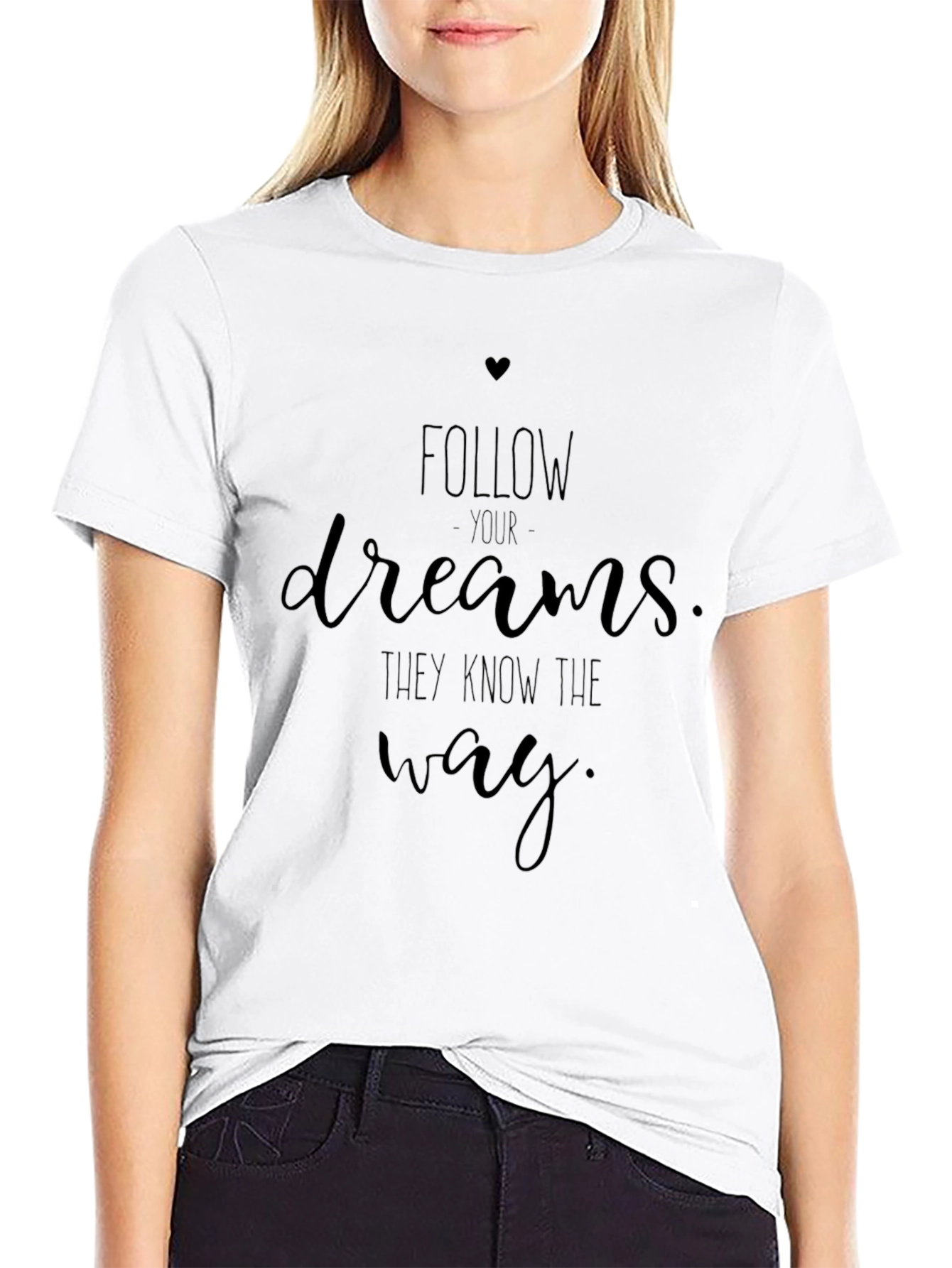 Follow Your Dreams Black T-Shirt