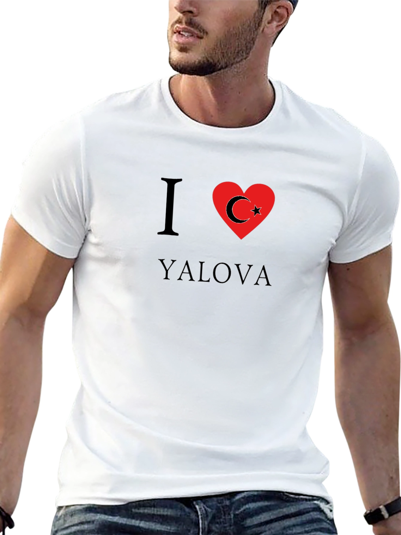 I Love Yalova T-Shirt - Black Turkish Pride Tee