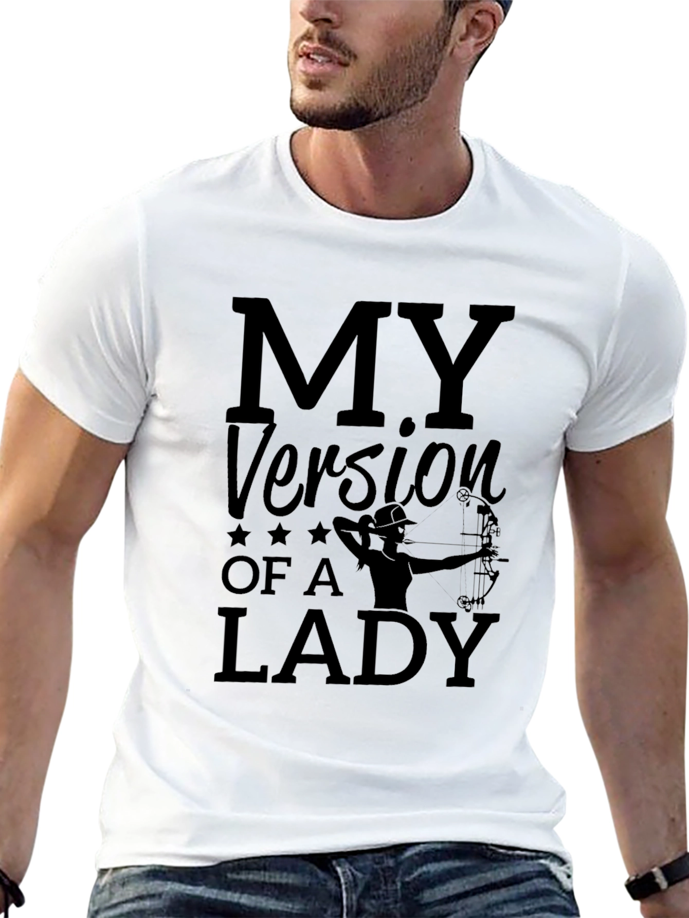 Archery Lady T-Shirt - Black