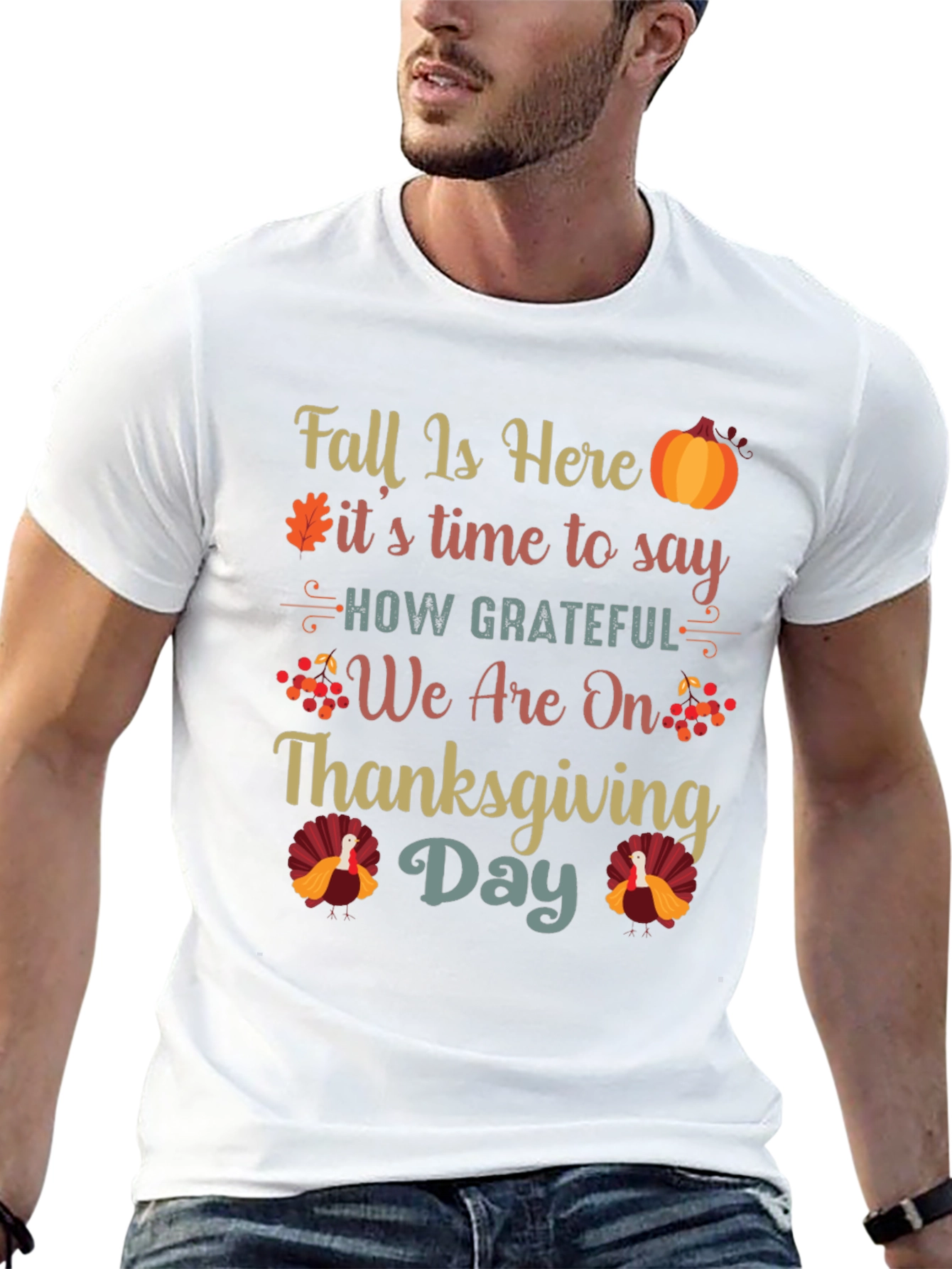 Thanksgiving Fall Grateful Graphic Tee