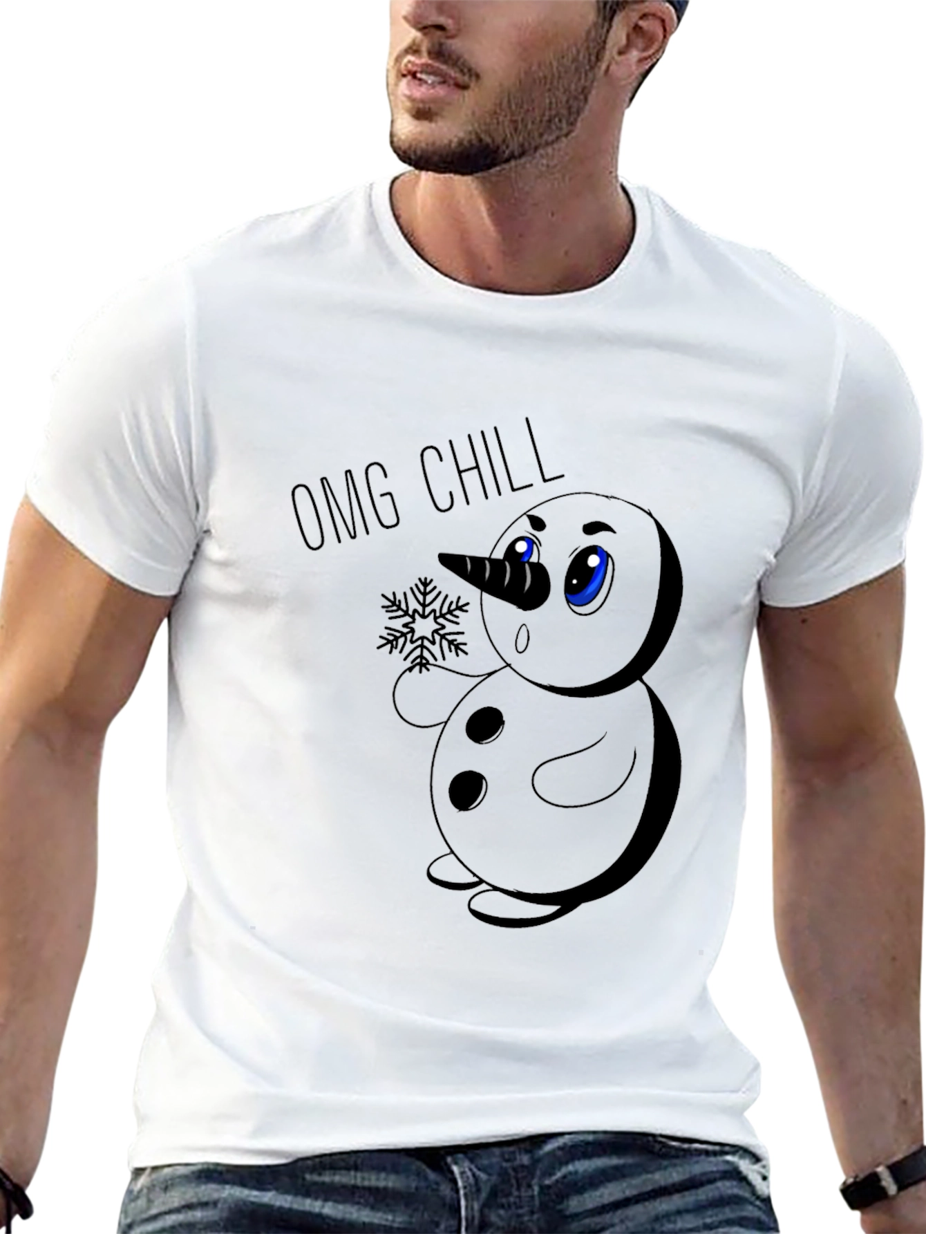 OMG Chill Snowman Graphic Tee