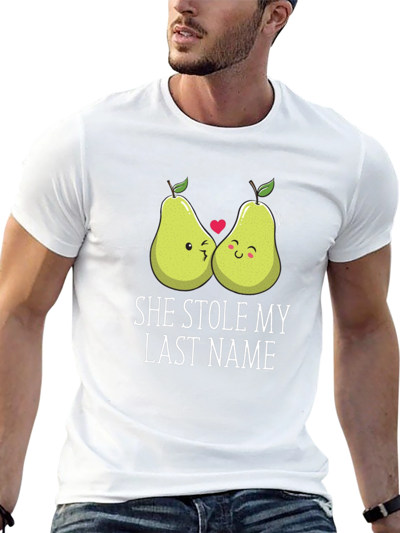 She Stole My Last Name T-Shirt Couple Pears