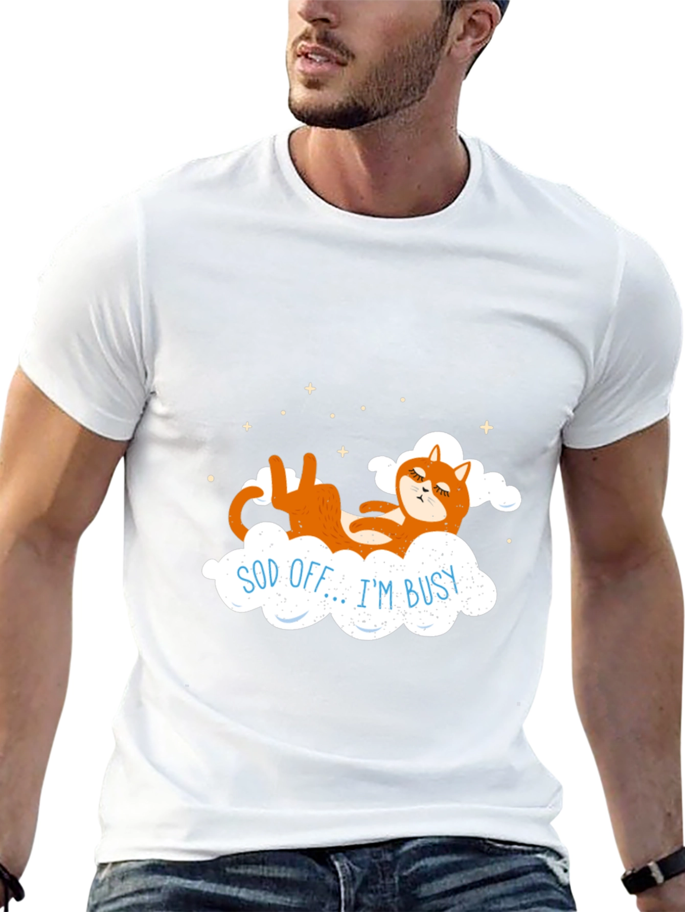 Sod Off Im Busy Funny Cat T-Shirt