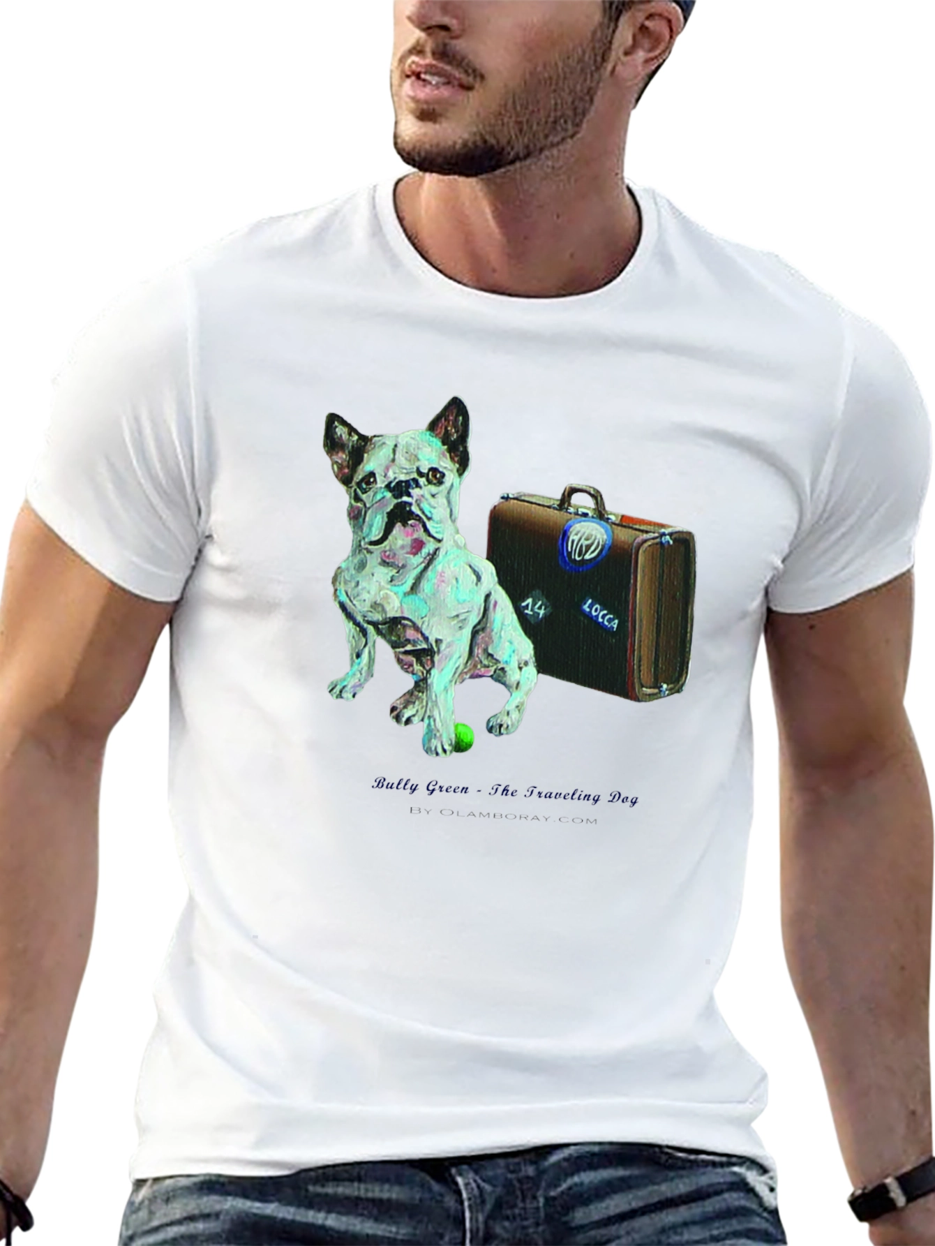 Dog & Suitcase Graphic Tee - The Traveling Dog