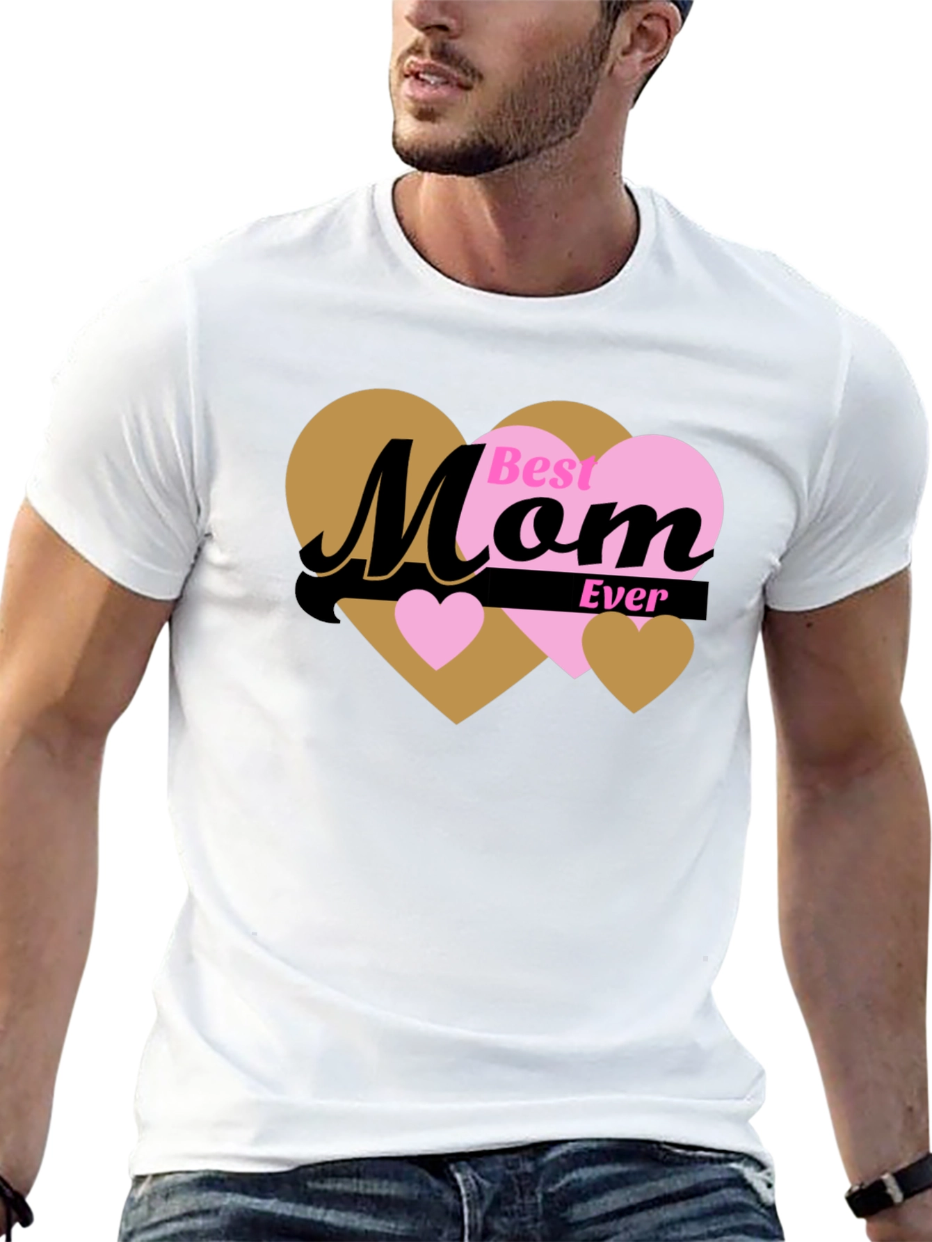 Best Mom Ever T-Shirt - Heart Design