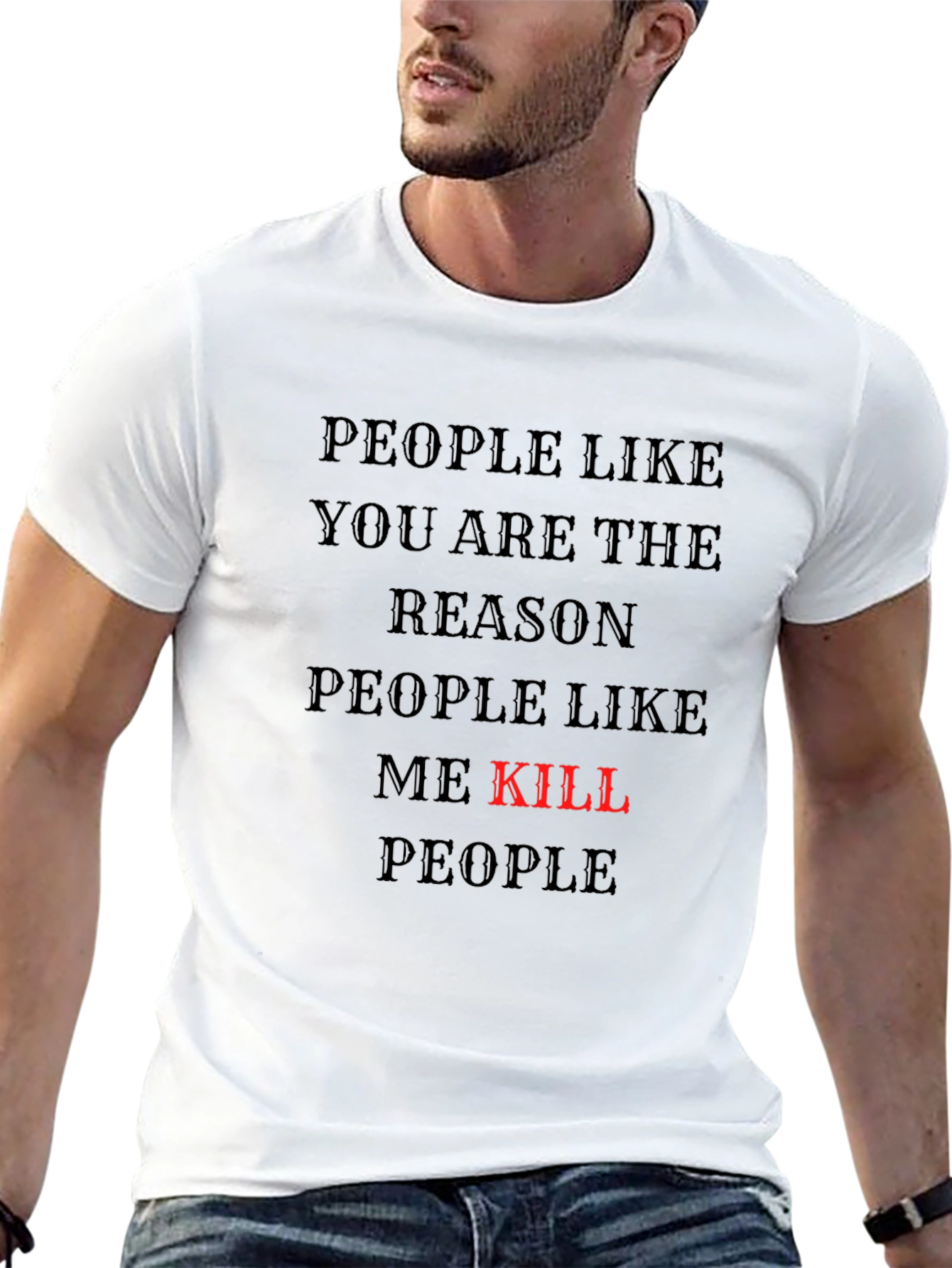 People Like You T-Shirt - Black Tee