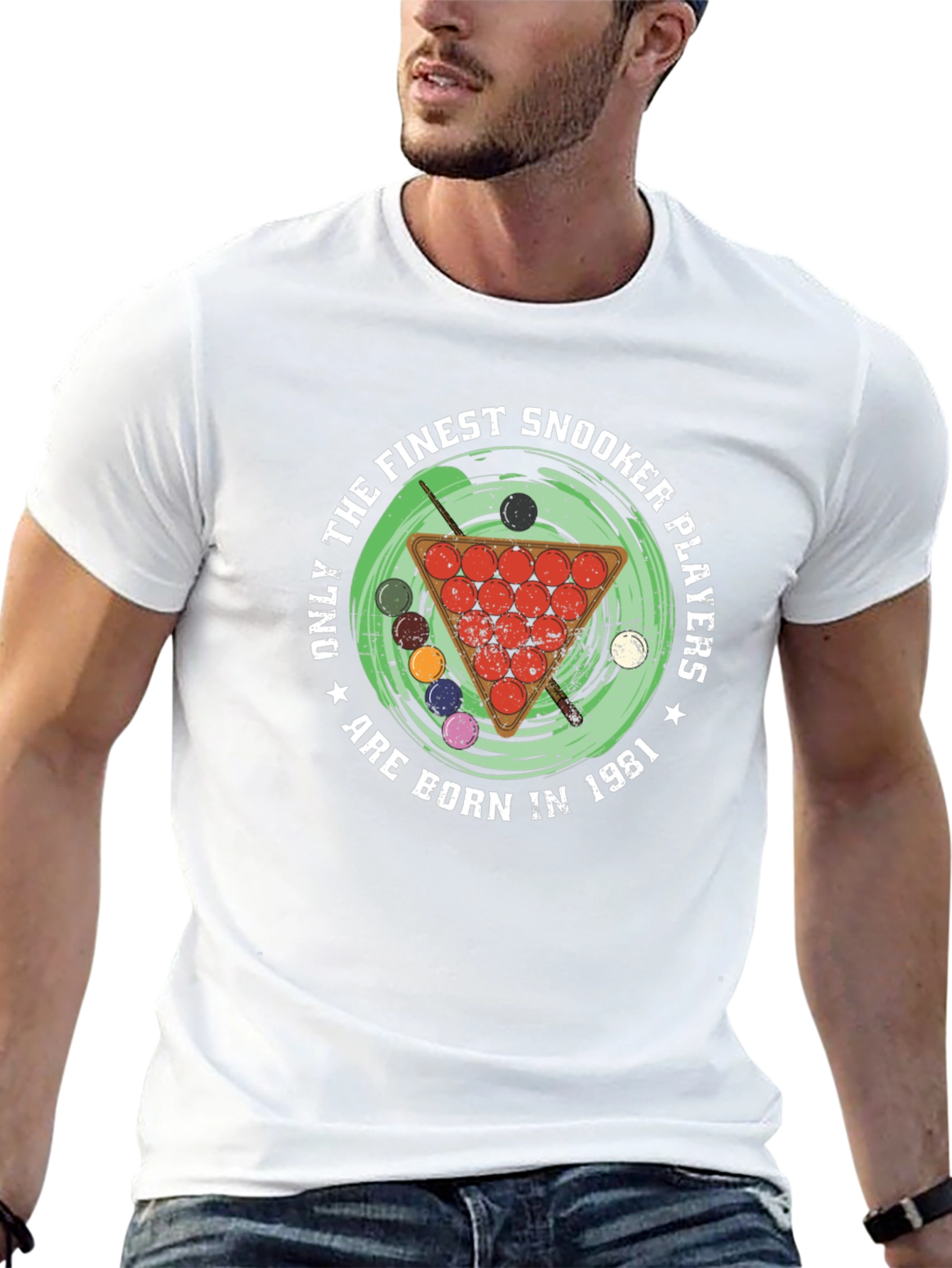 Finest Snooker Players Born in 1981 Black T-Shirt