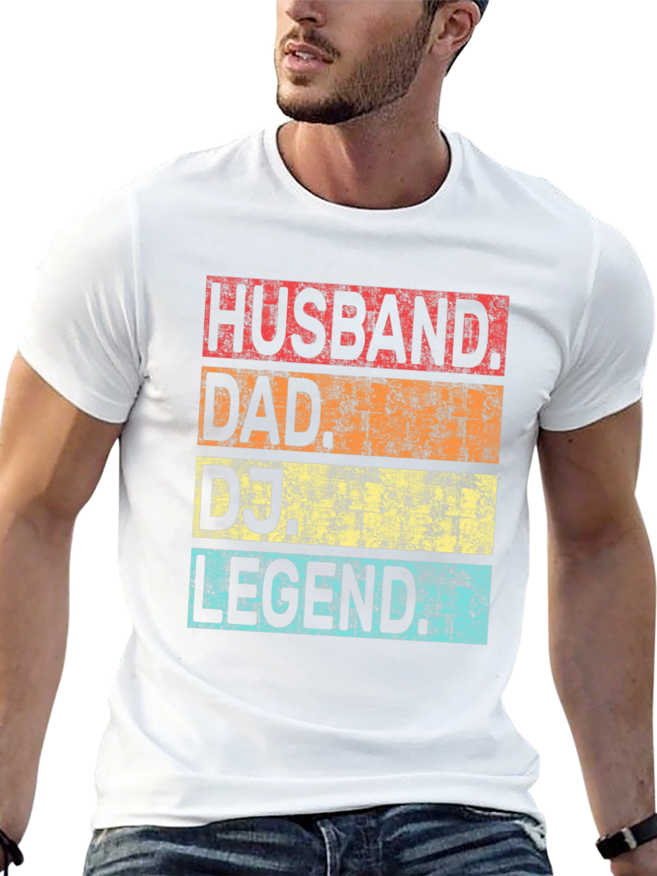 Husband Dad DJ Legend Retro T-Shirt