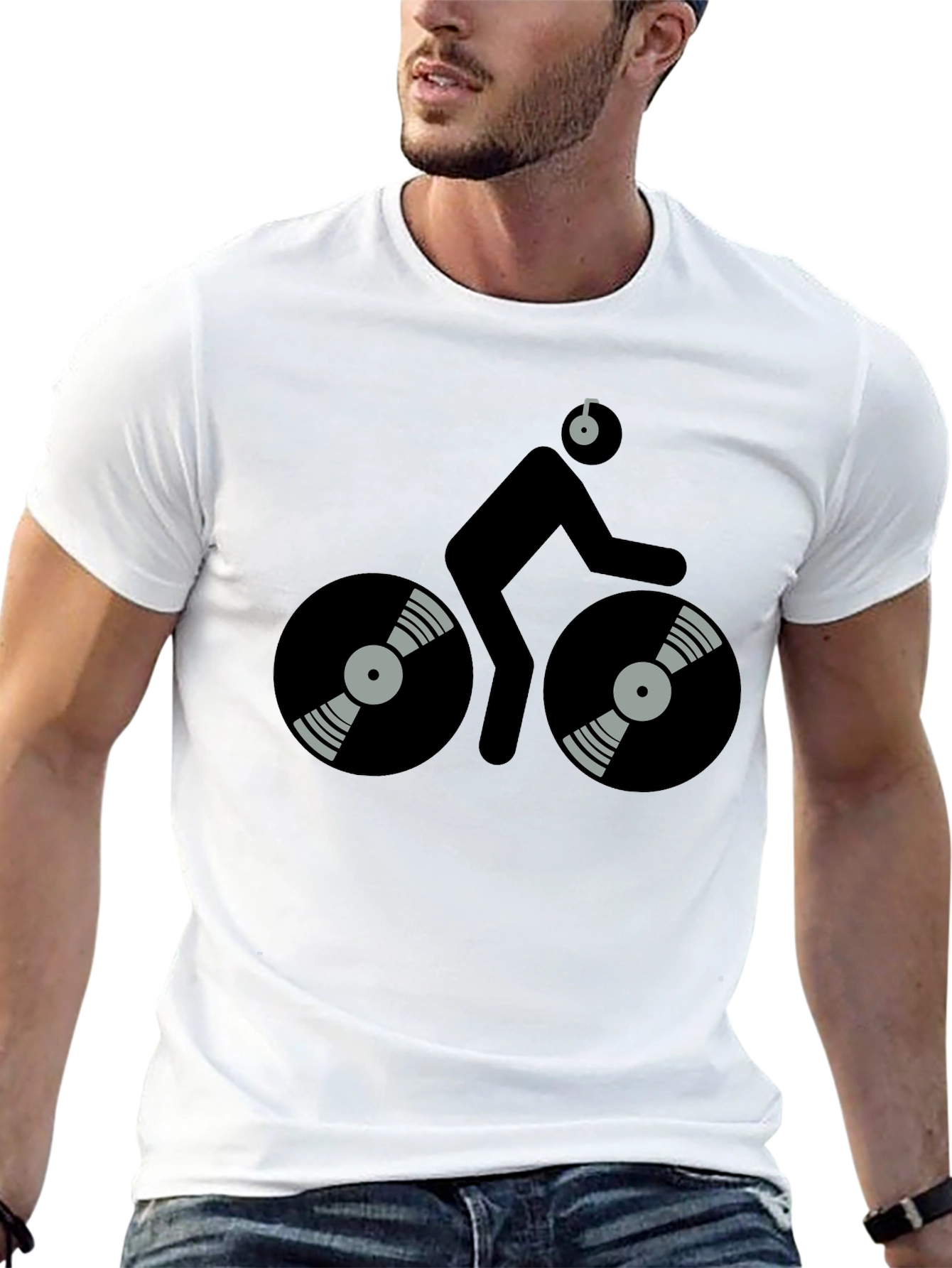 DJ Cyclist Black T-Shirt