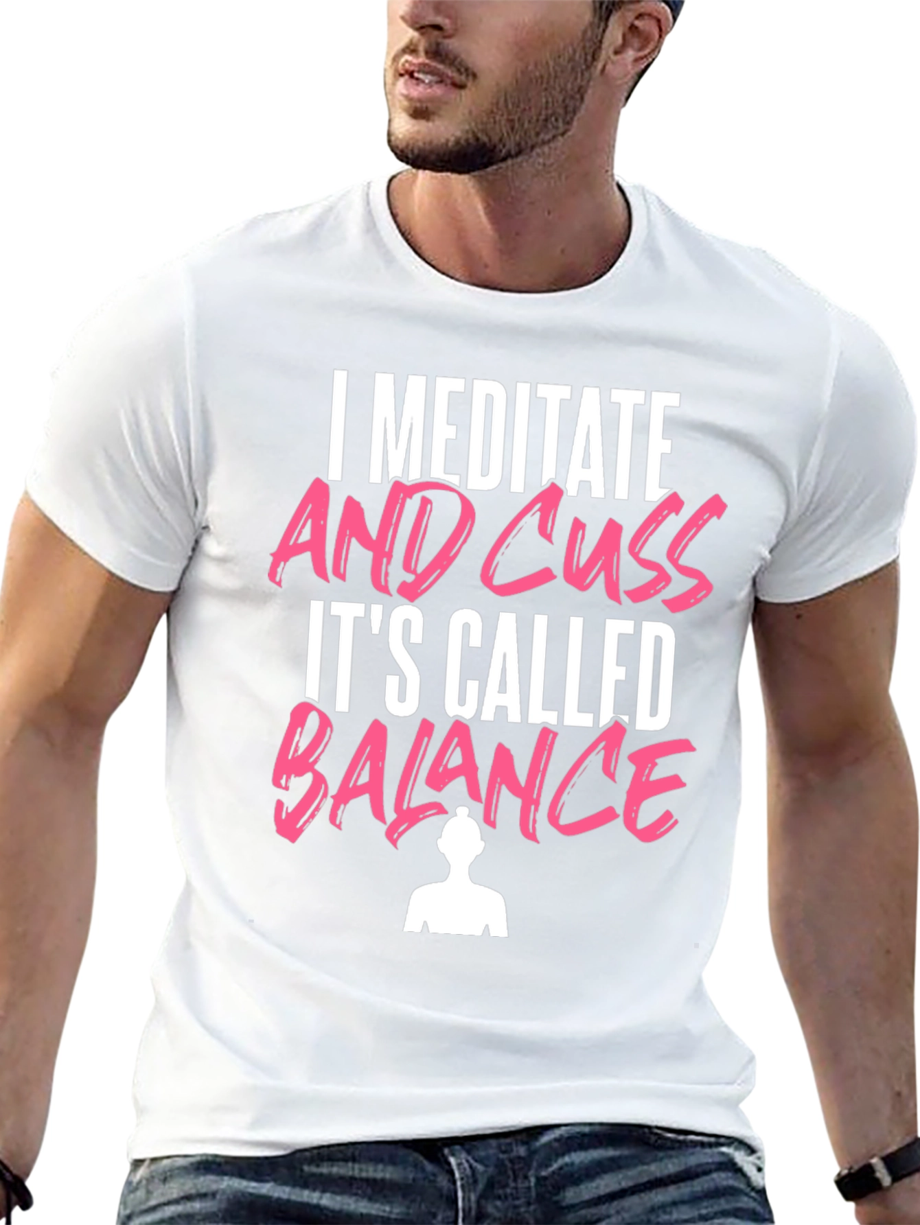 Meditate & Cuss T-Shirt Funny Yoga Tee