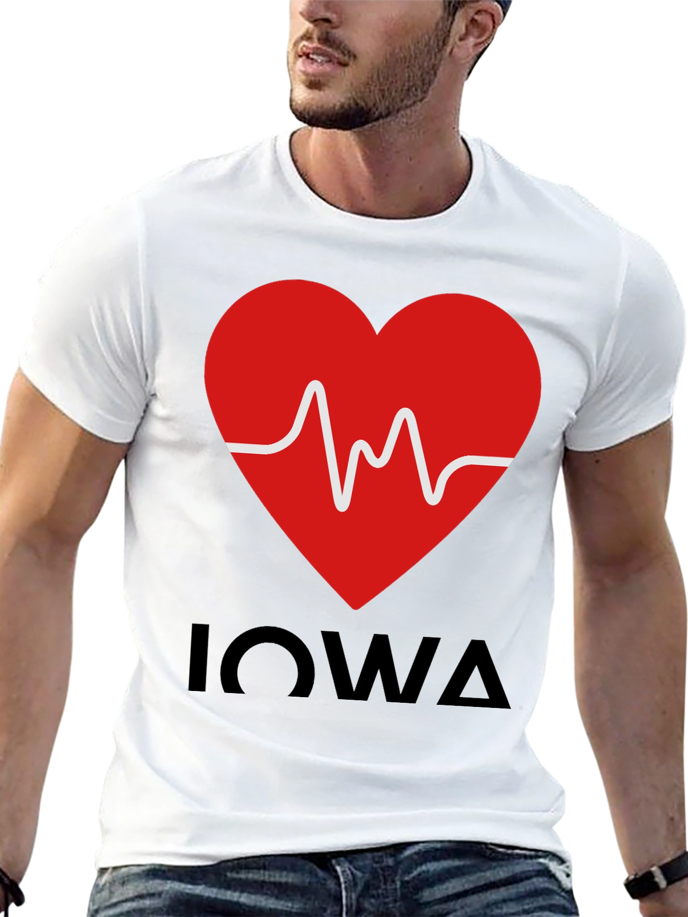 Iowa Heartbeat T-Shirt - Show Your State Pride!