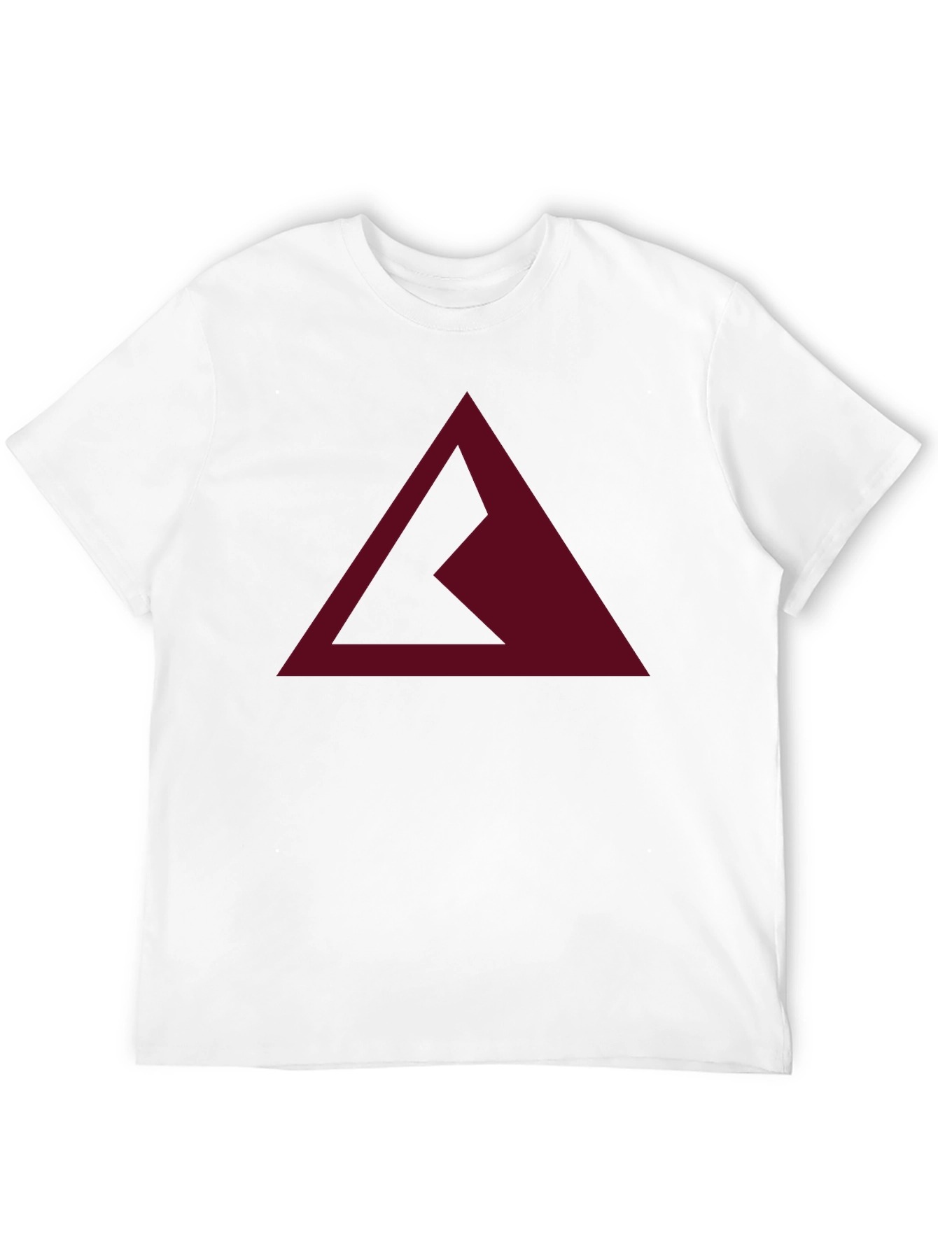 Modern Triangle Graphic Tee - Black