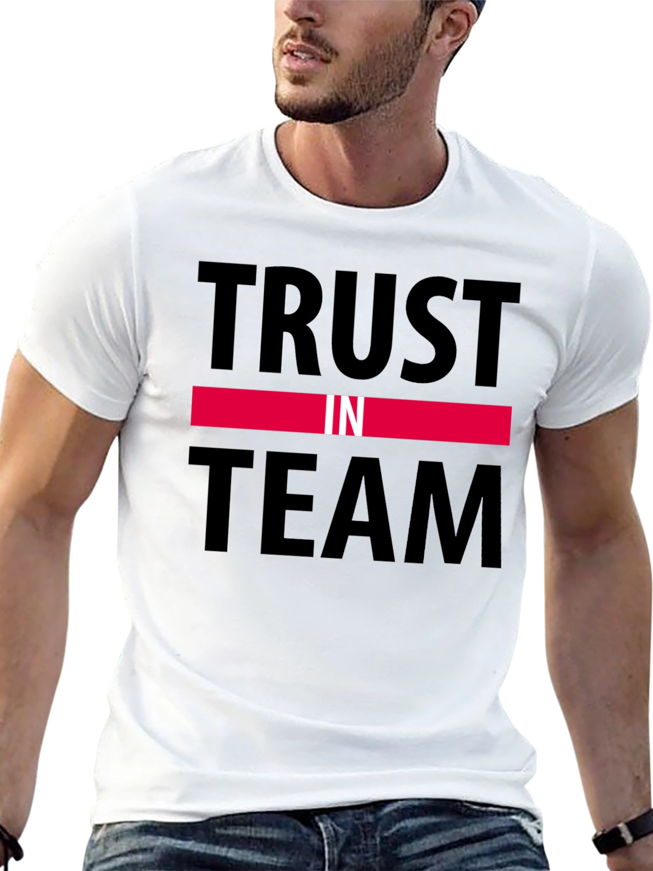 Trust in Team Black Graphic T-Shirt