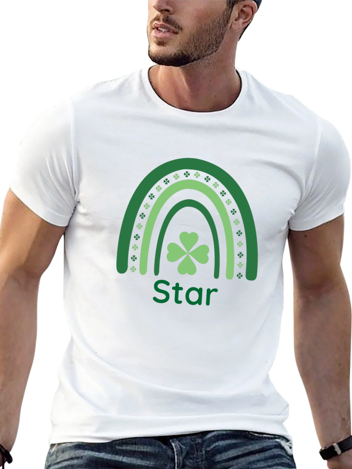 Lucky Shamrock Star St. Patricks Day T-Shirt