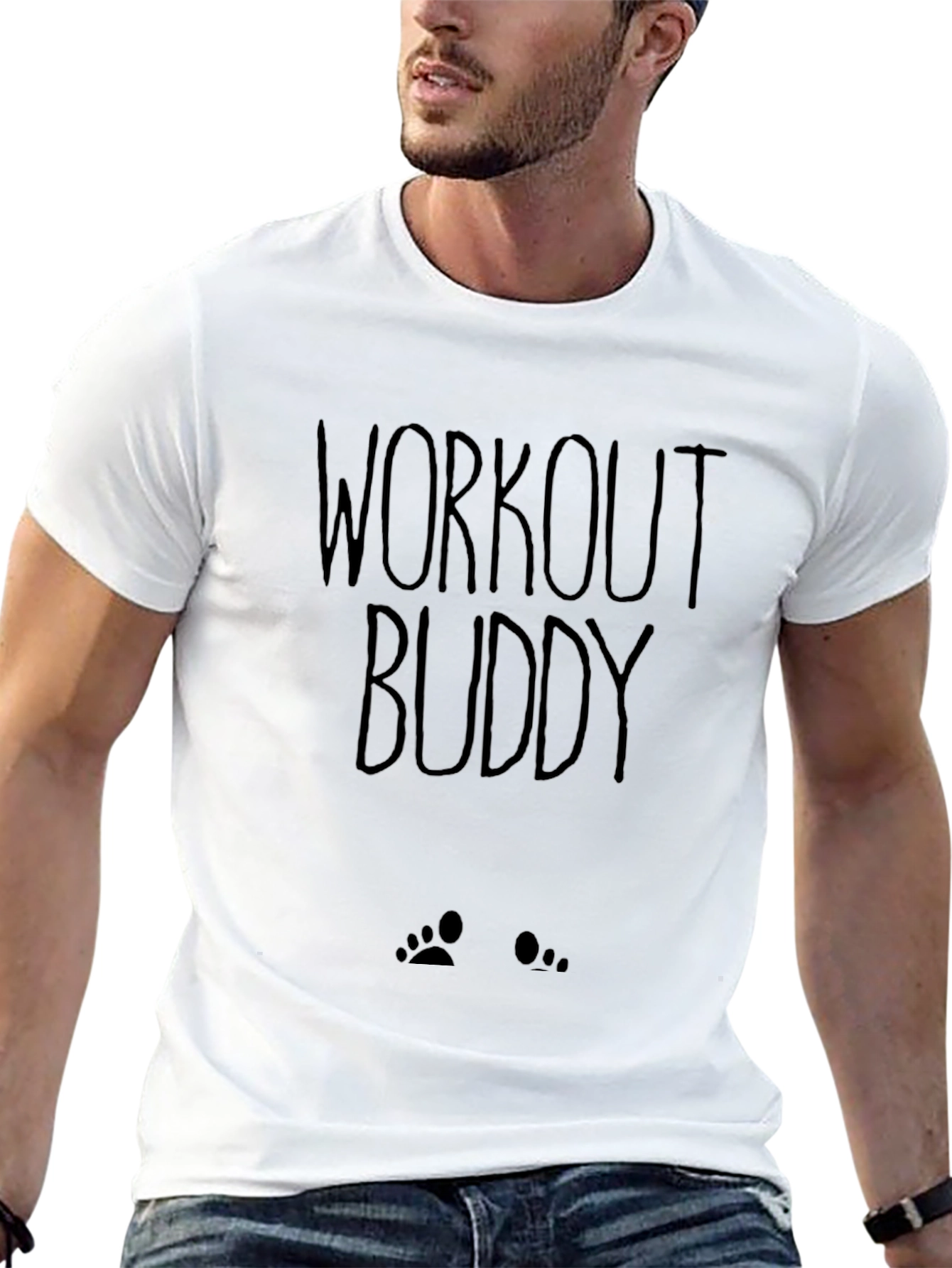 Workout Buddy Mens Graphic Tee