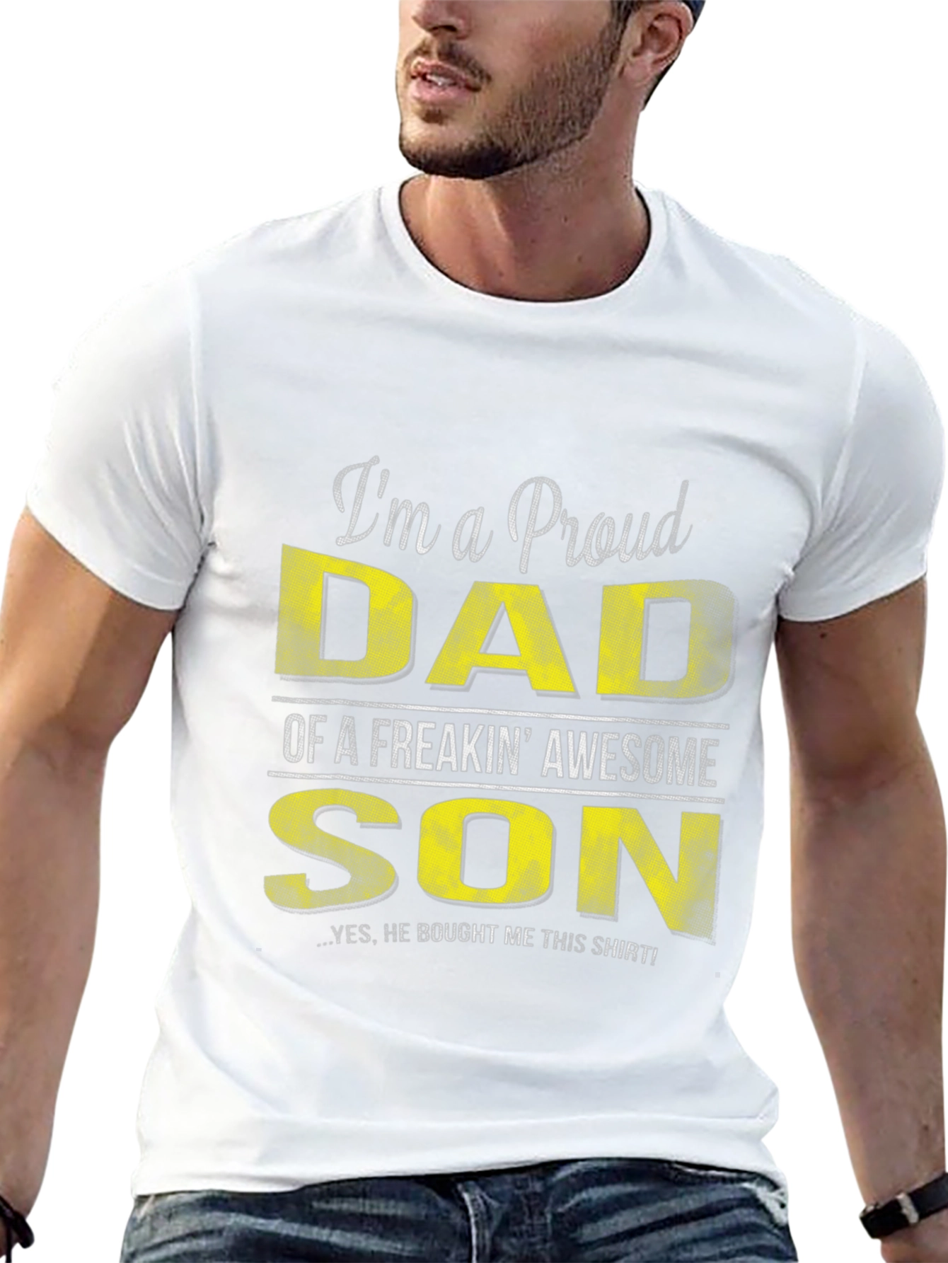 Proud Dad T-Shirt - Awesome Son Gift