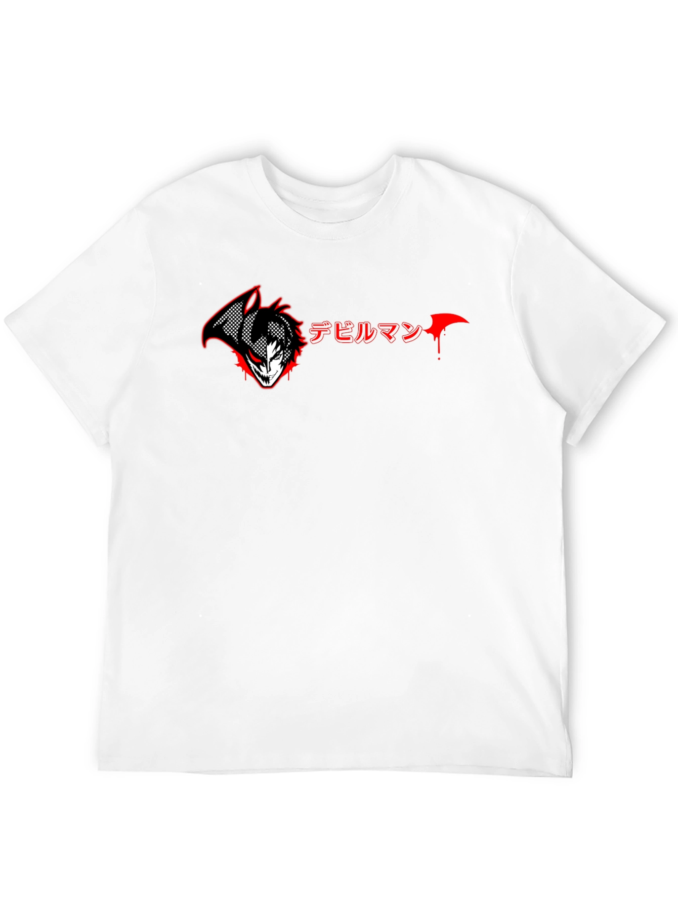 Devilman Anime Graphic Print Black T-Shirt
