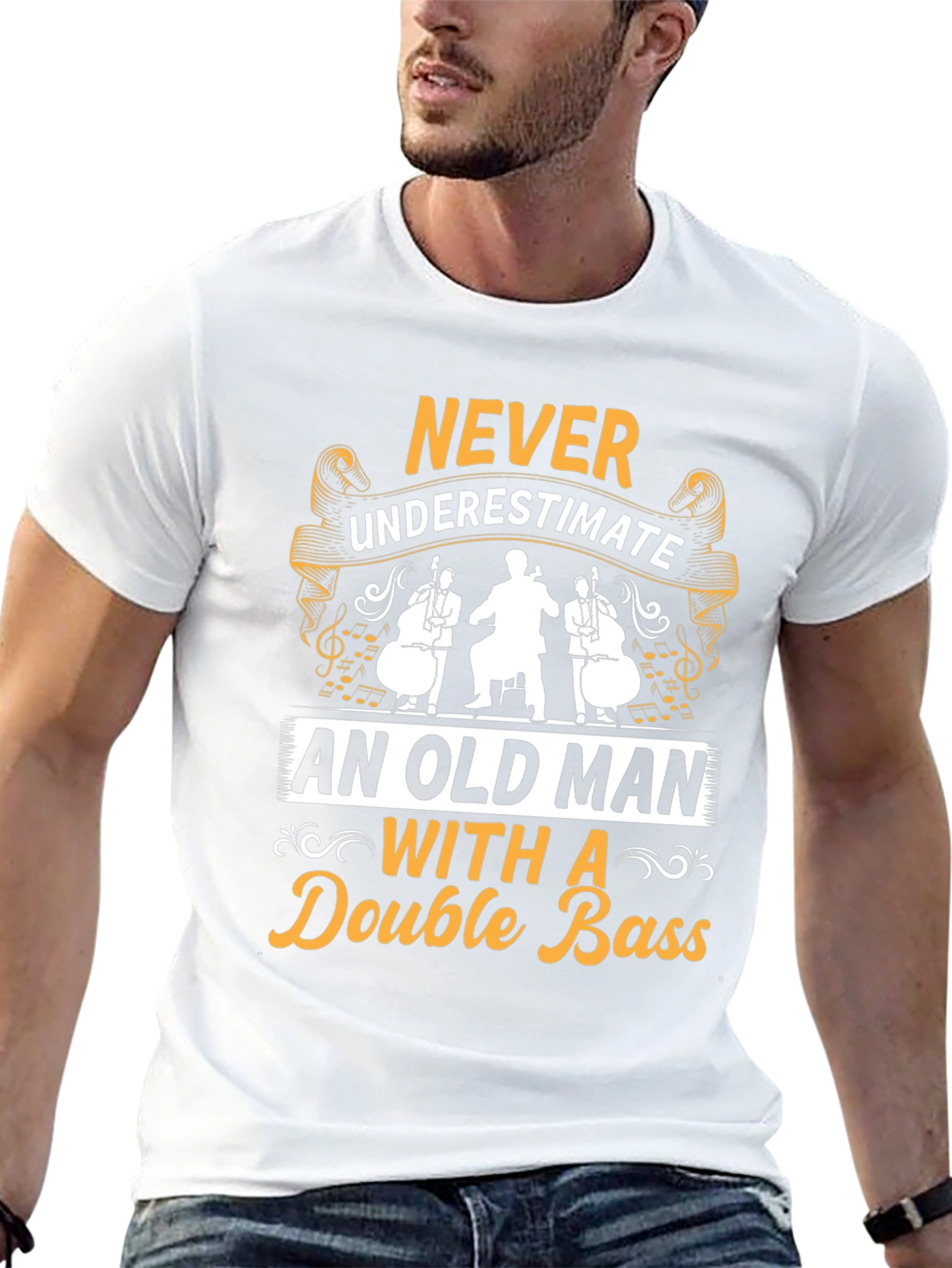Double Bass Old Man T-Shirt