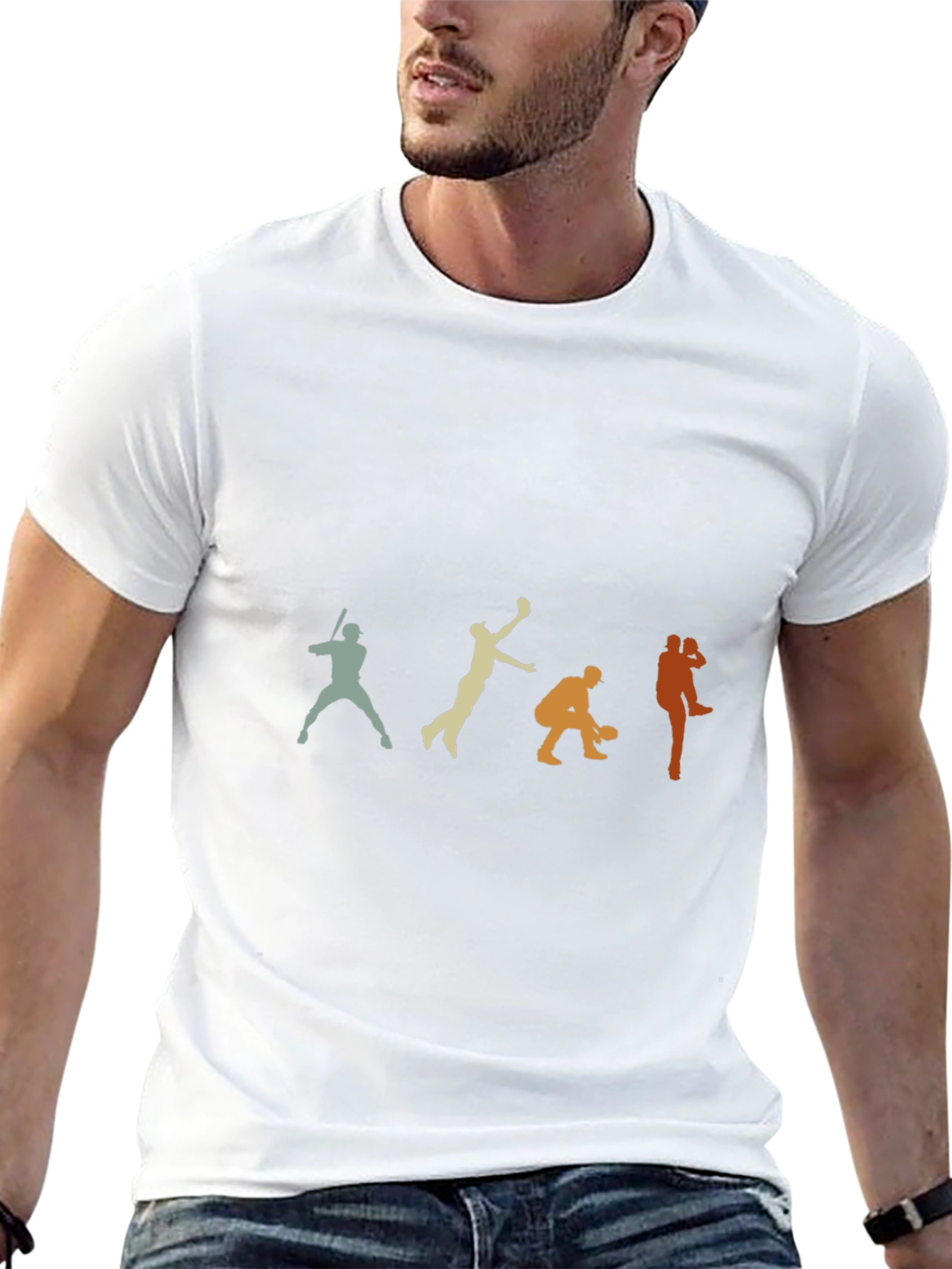 Baseball Evolution Graphic T-Shirt - Black