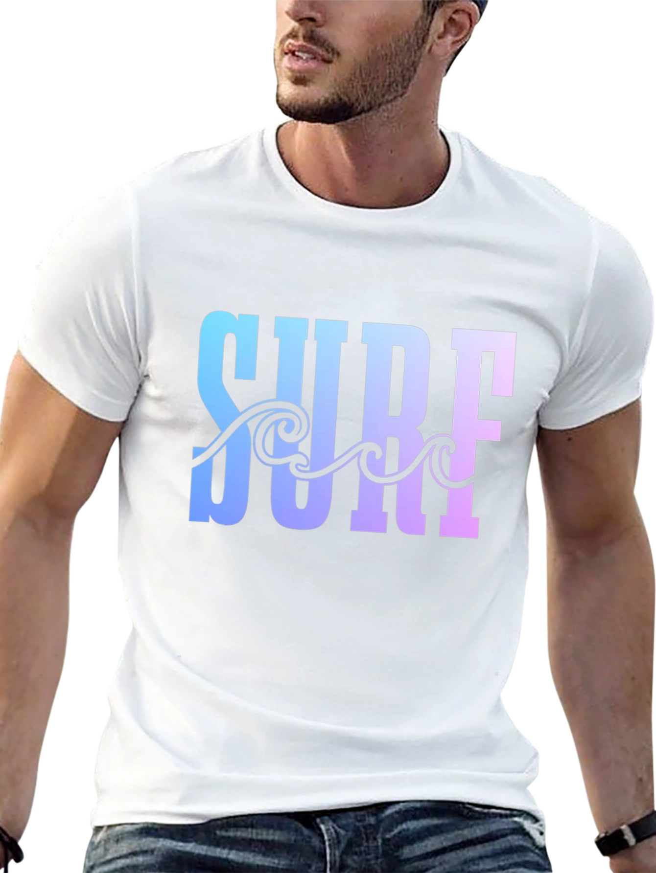 Surf Graphic Mens Black Tee