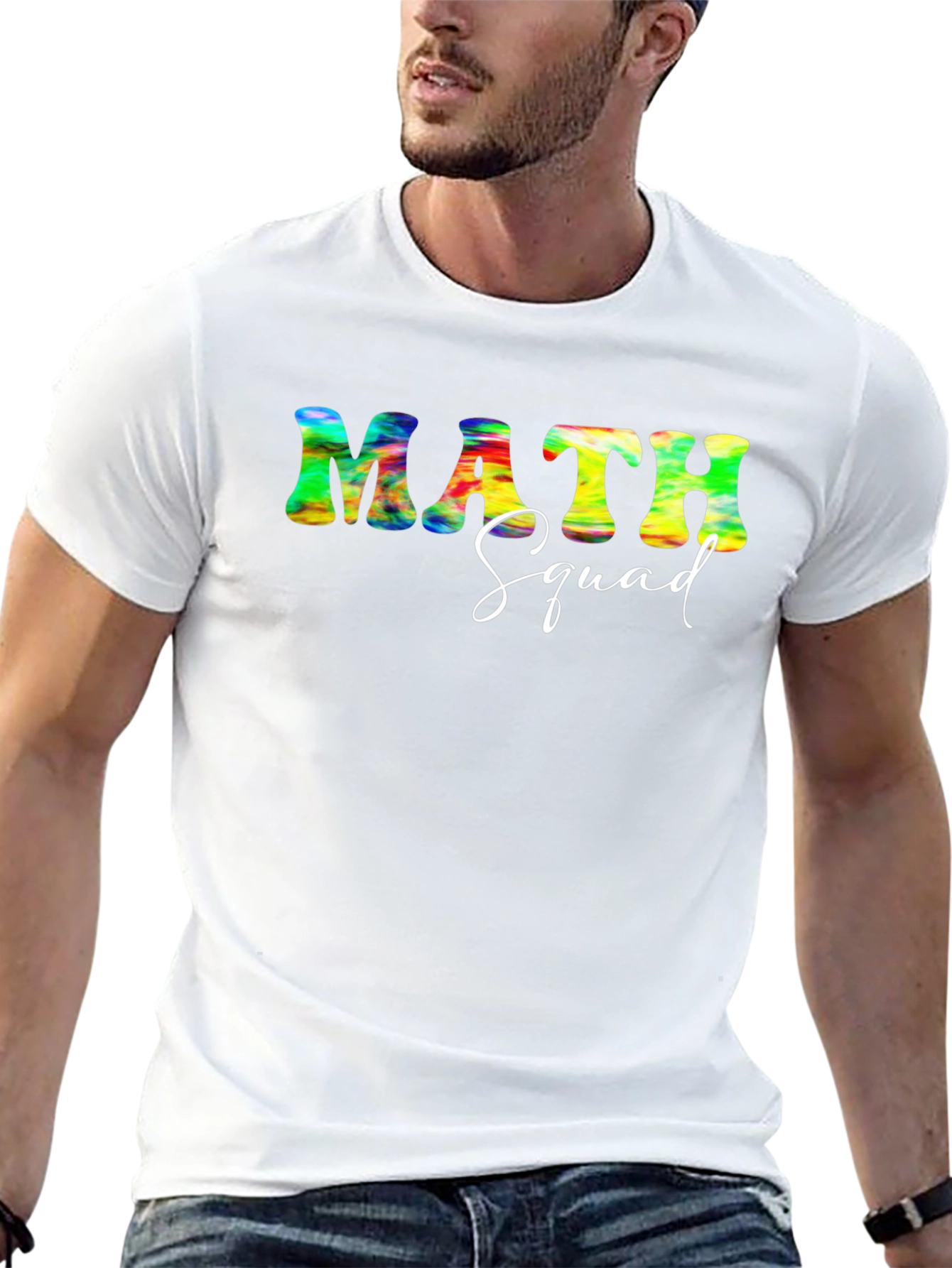 Math Squad Tie Dye Graphic T-Shirt